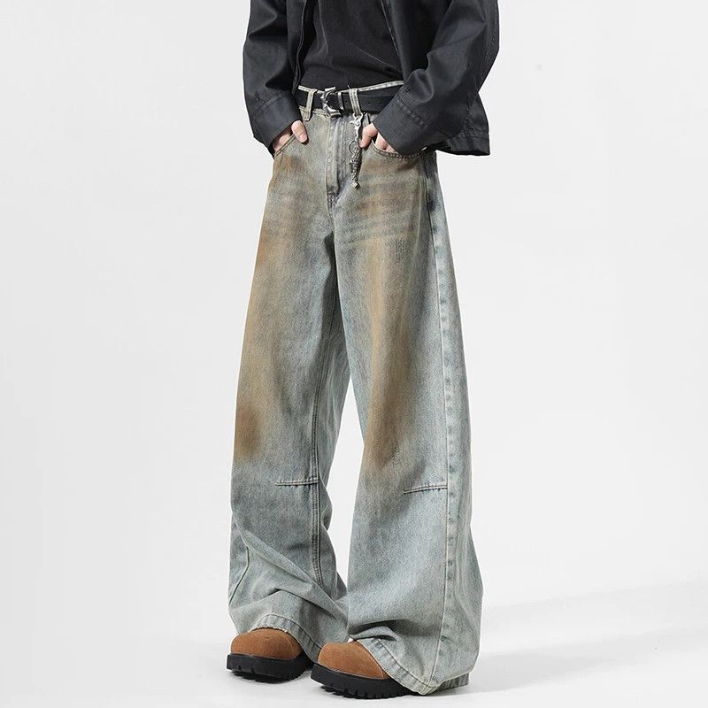 Denim pants Splotch worn out jeans