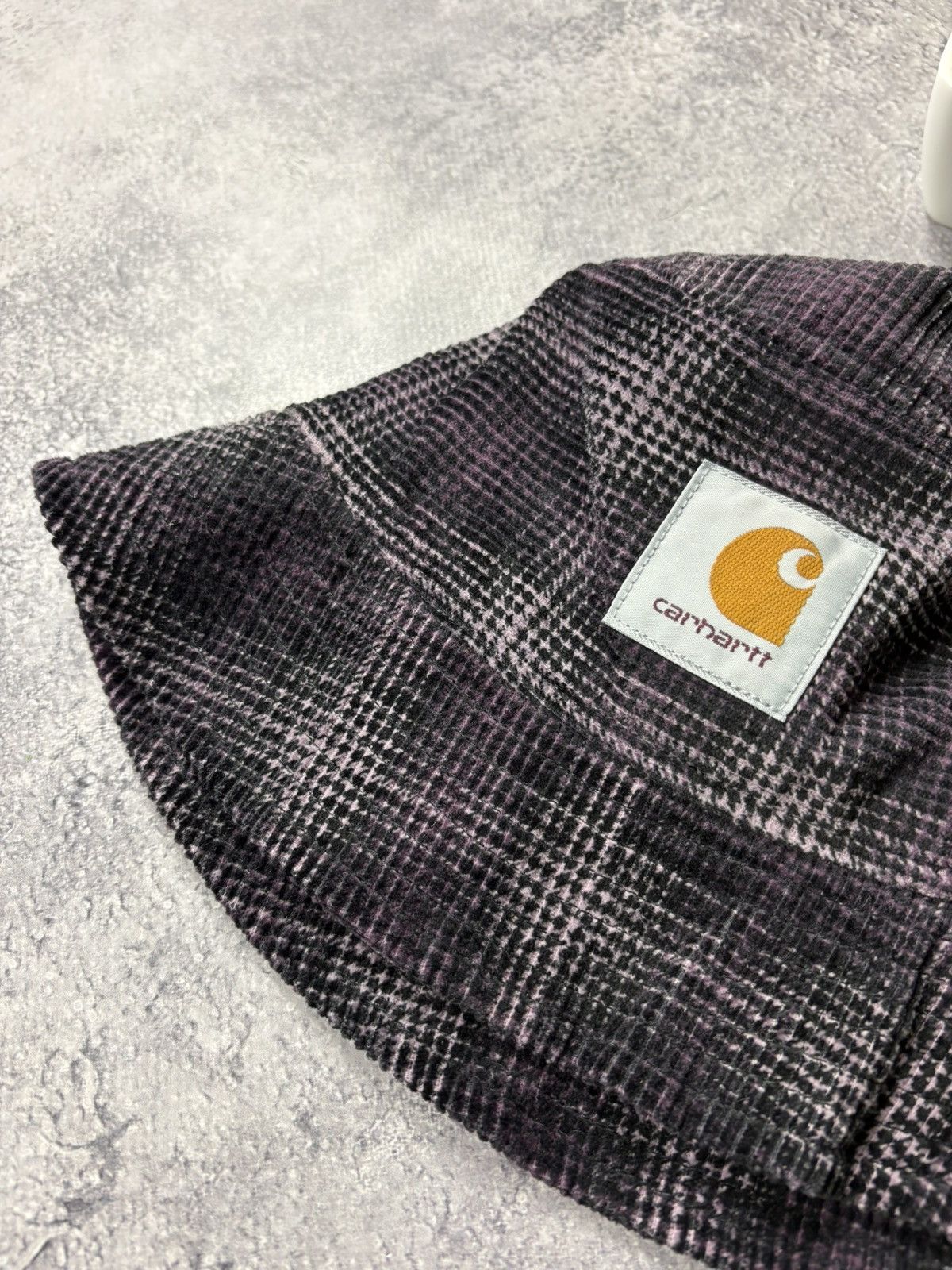 Carhartt CARHARTT Hype Big Logo PanamaHat Streetwear Velour Checkered Size ONE SIZE - 3 Thumbnail