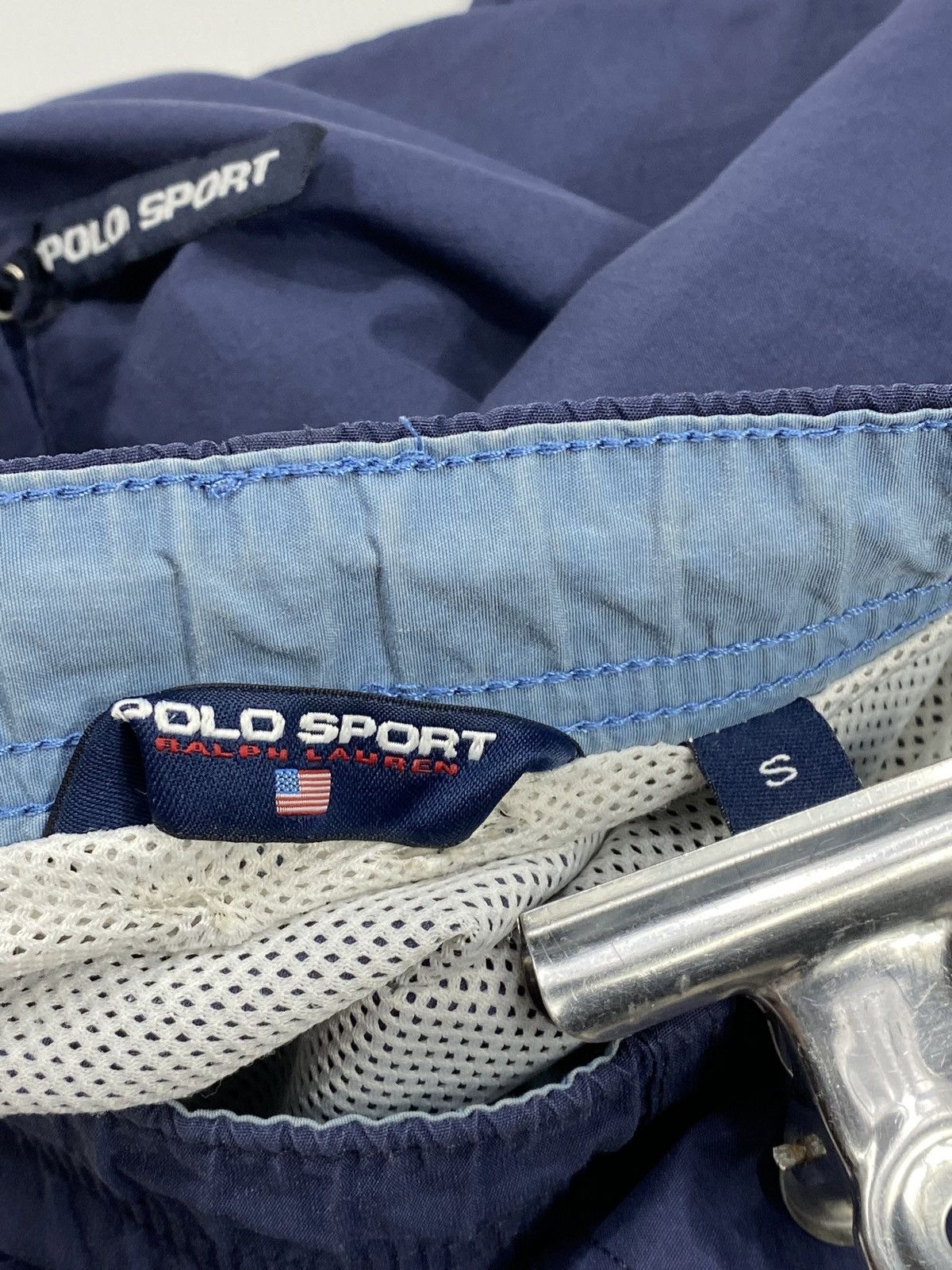 Polo Ralph Lauren Vintage Polo Sport Ralph Lauren Nylon Swim Beach Shorts Size US 33 - 9 Thumbnail