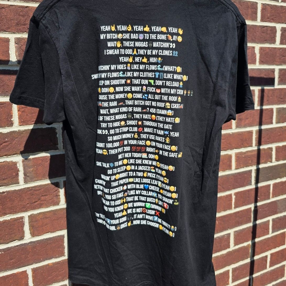 Nike Lil Uzi Vert Tour Bad & Boujee Lyric Shirt Size US L / EU 52-54 / 3 - 2 Thumbnail