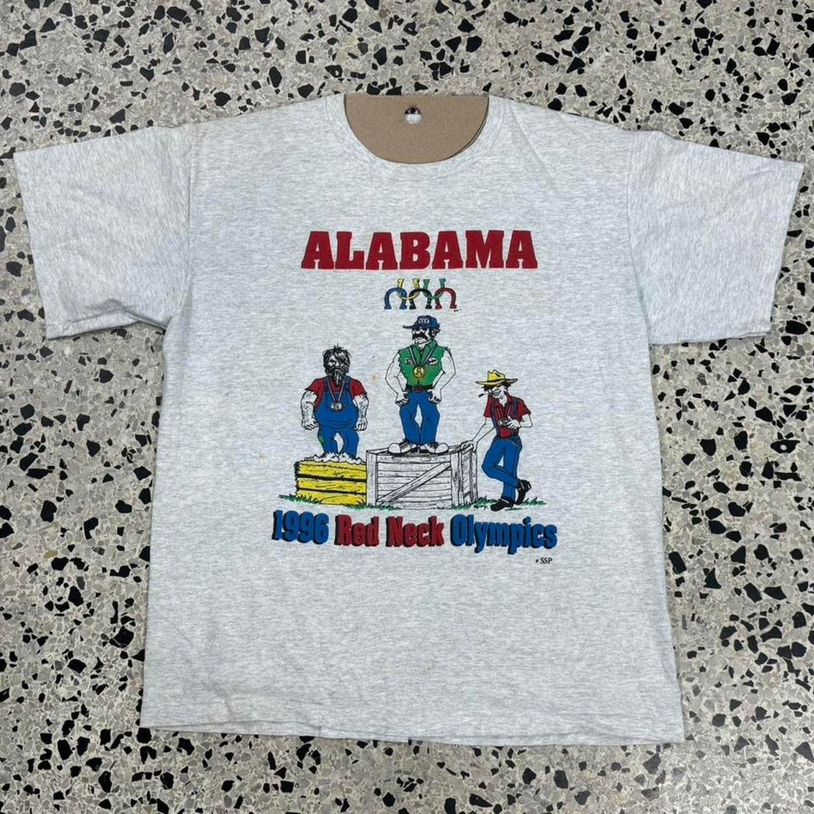 Vintage VINTAGE 90S SINGLE STITCH 1996 ALABAMA REDNECK OLYMPICS TEE: Size US L / EU 52-54 / 3 - 1 Thumbnail