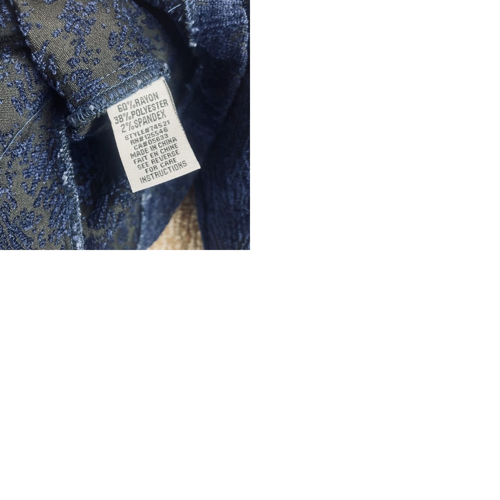Habitat Habitat Jacket Women S Short Jacquard Textured Blue Size S / US 4 / IT 40 - 9 Thumbnail