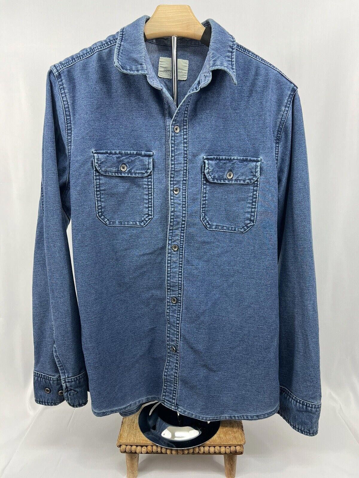 Designer PAPER DENIM & CLOTH (Size:M), Blue Long Sleeve (Unisex) Size US M / EU 48-50 / 2 - 1 Thumbnail