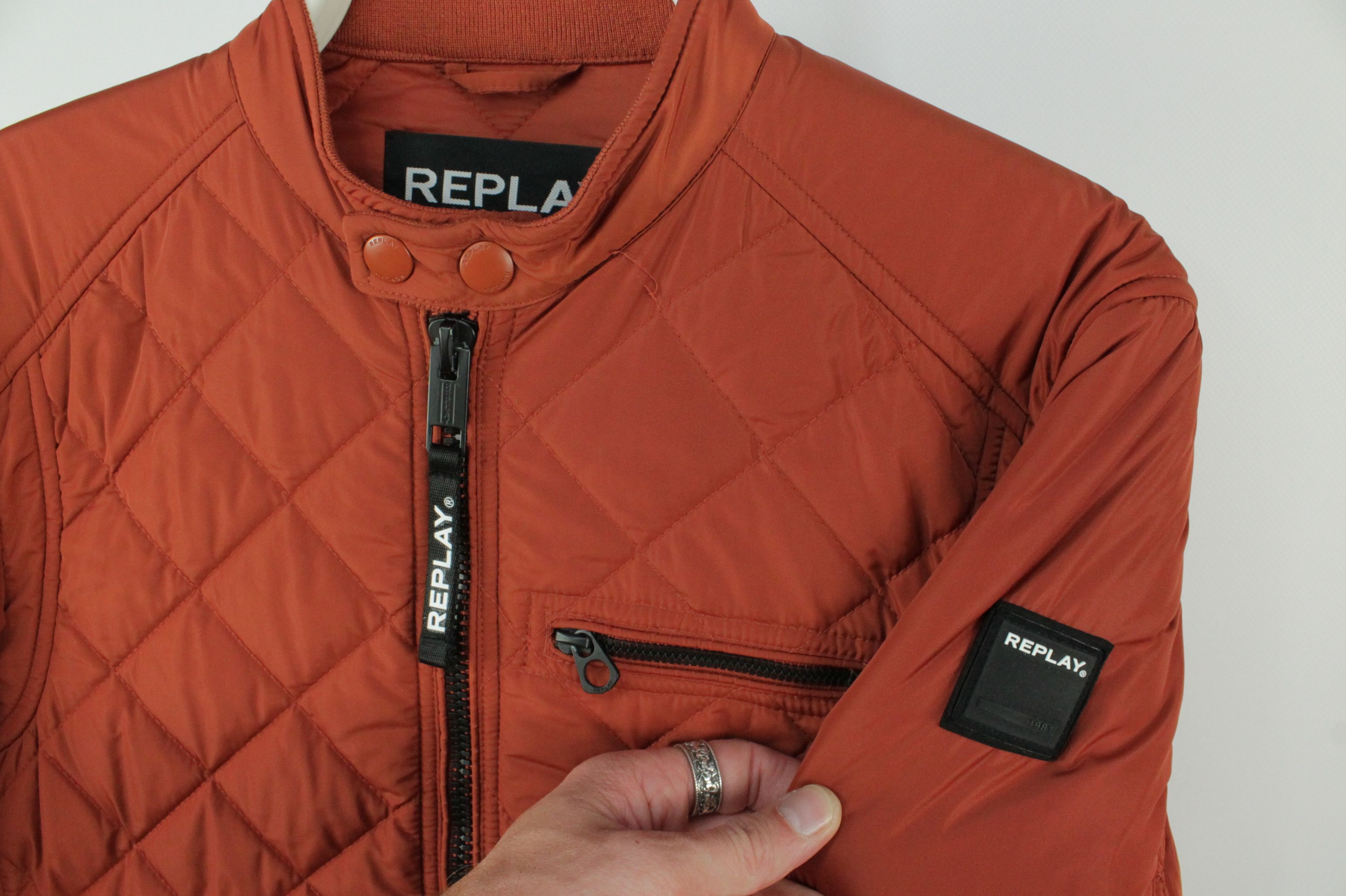 Replay Replay Quilted Biker Jacket Men's Size US S / EU 44-46 / 1 - 5 Thumbnail