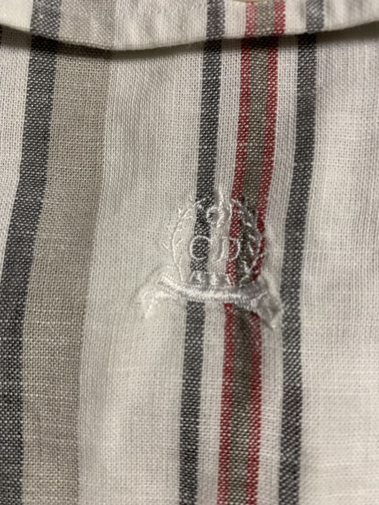 Christian Dior Monsieur × Dior × Vintage Vintage Christian Dior Monsieur Linen Striped Shirt Size US M / EU 48-50 / 2 - 4 Thumbnail