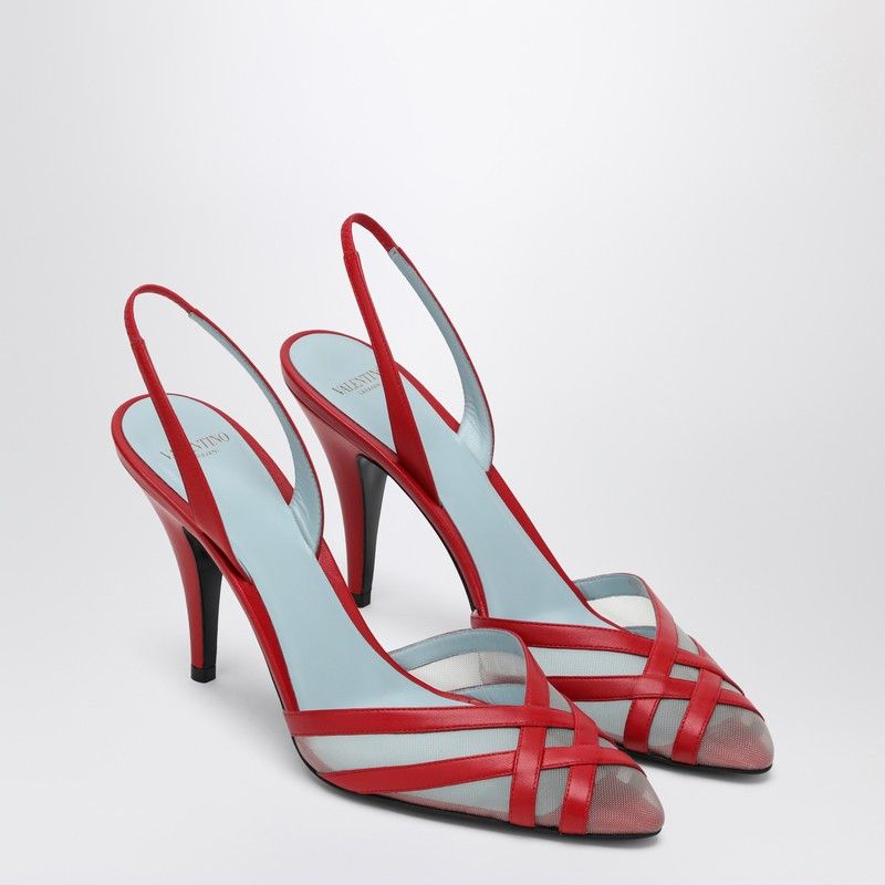 Valentino Valentino Garavani Red Impudance Slingback Décolleté Size US 9 / IT 39 - 1 Thumbnail