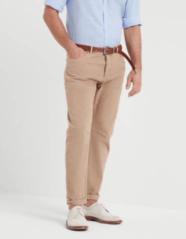 Brunello Cucinelli Dyed Denim Pants in Medium Brown Size US 32 / EU 48 - 1 Thumbnail