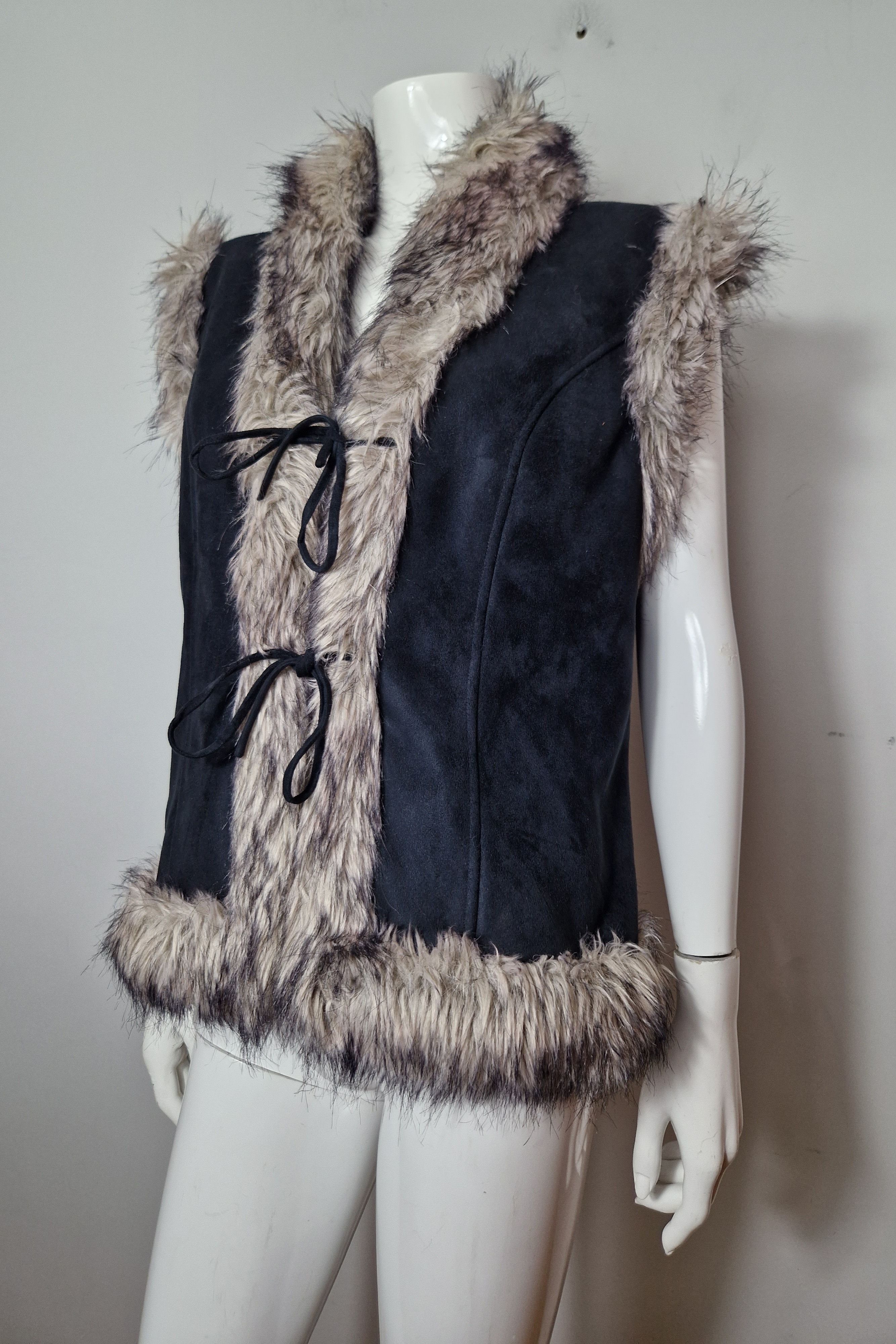 If Six Was Nine × Vintage vintage faux fur vest Size XL / US 12-14 / IT 48-50 - 1 Thumbnail