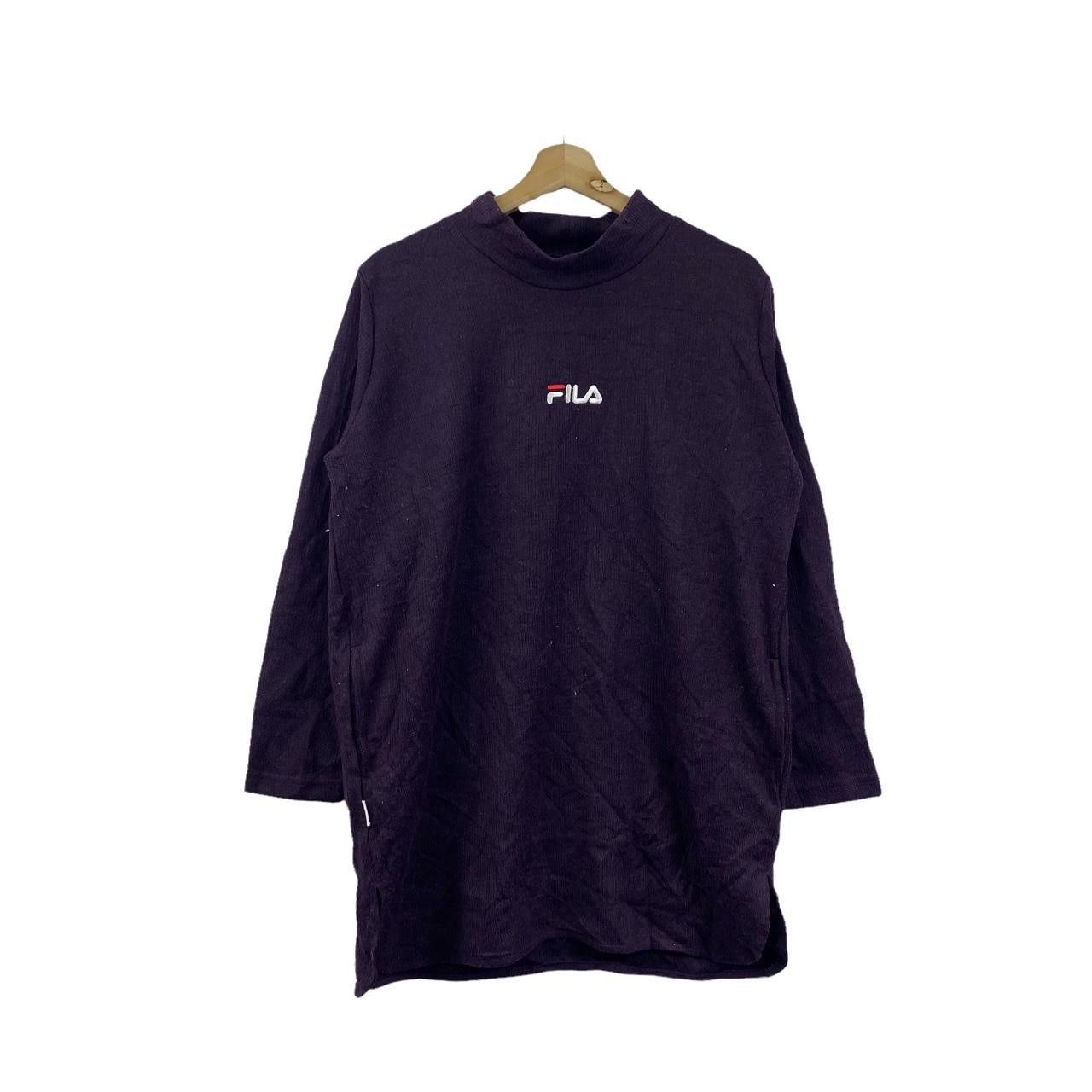 Fila Vtg FILA BIELLA ITALIA Center Logo Purple Sweatshirt Size L / US 10 / IT 46 - 1 Thumbnail