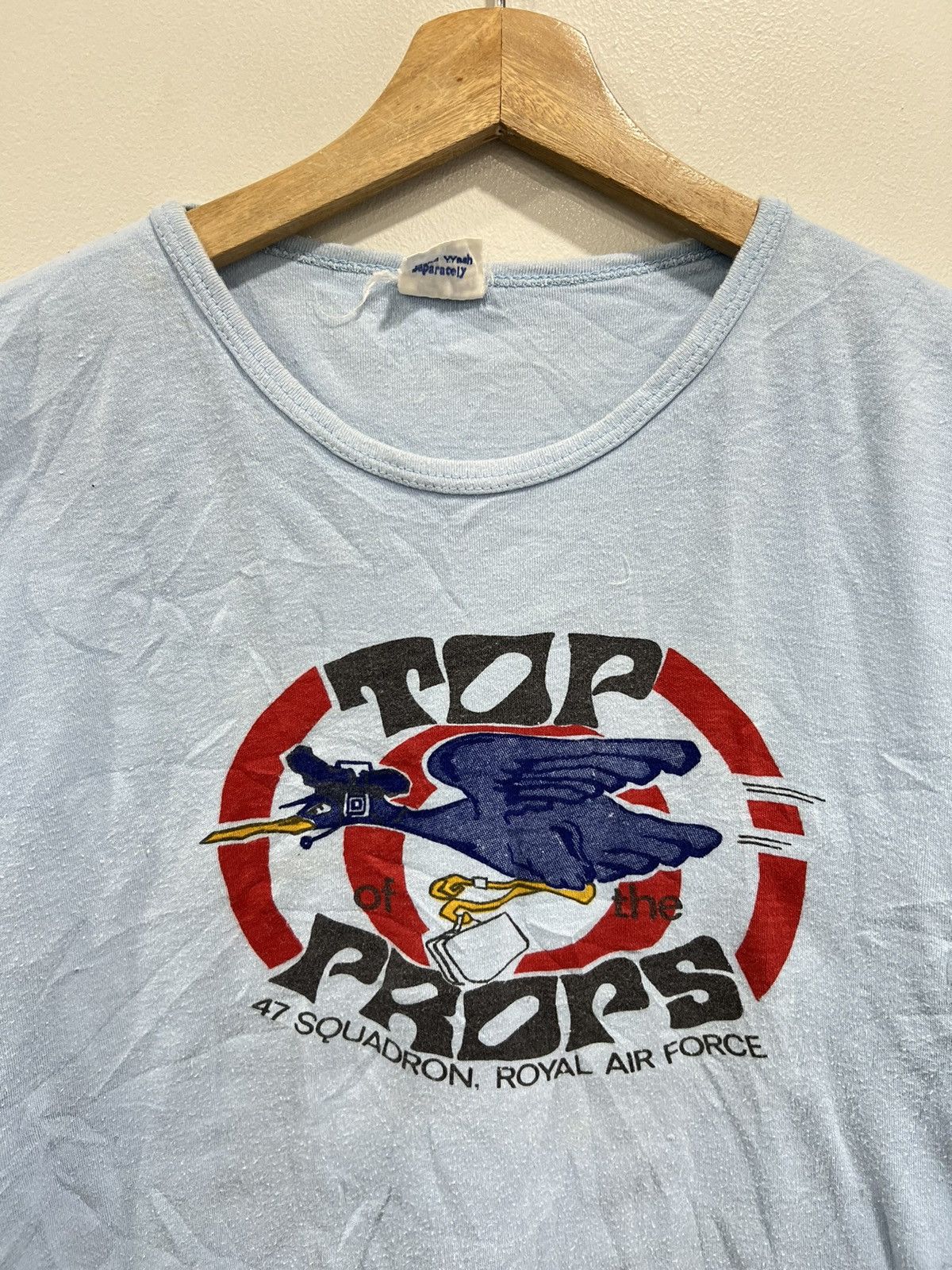 Vintage Vintage 47 Squadron Air Force Top Of The Prors Tee Shirt Size US S / EU 44-46 / 1 - 3 Thumbnail