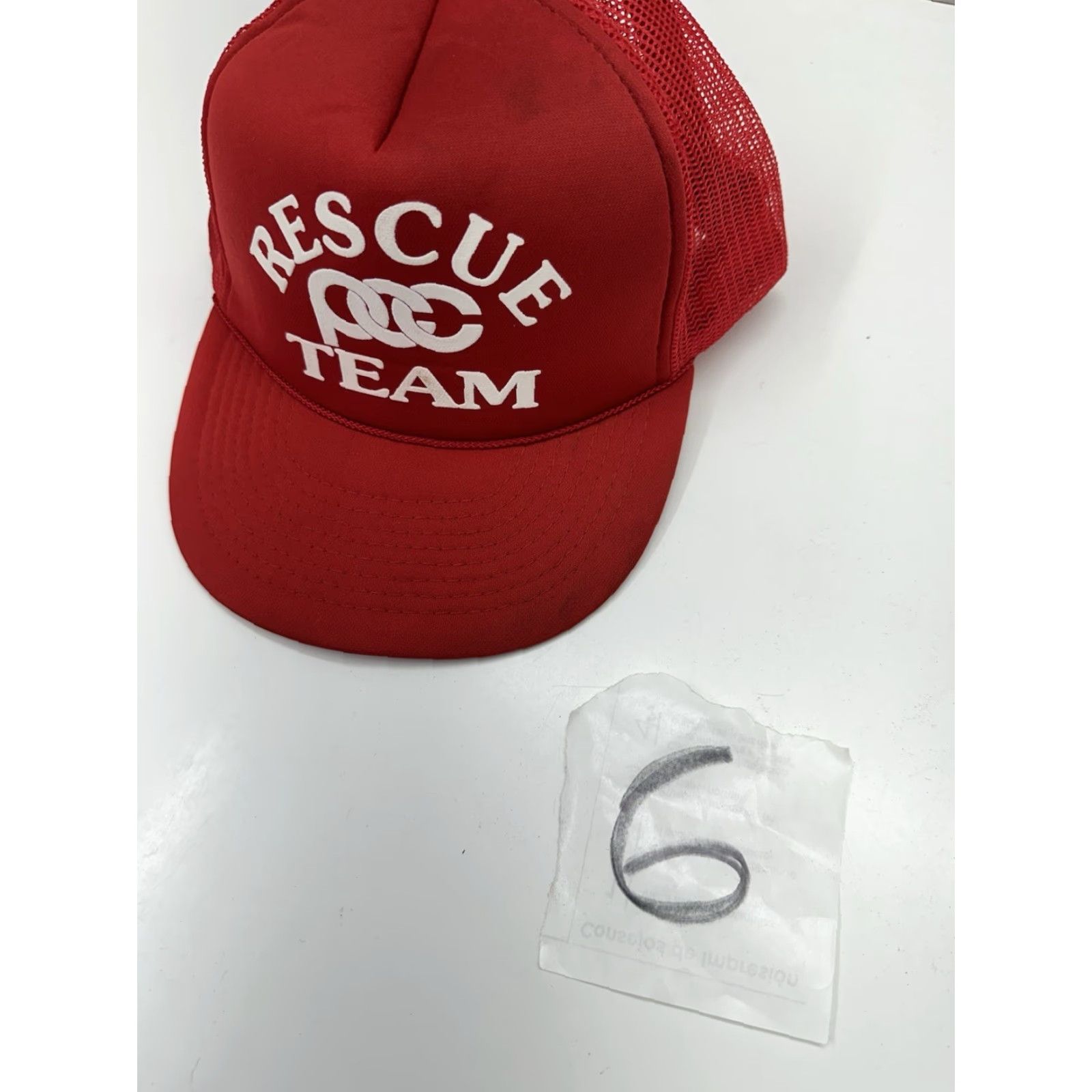Roper T.I Trucker Hat Men Adjustable Red Rope 90s Outdoor Casual Sports Size ONE SIZE - 8 Thumbnail