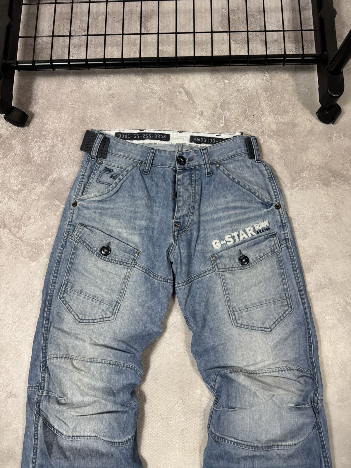 G-Star Vintage G-Star Raw Distressed Buckleback Elwood Pants Size US 32 / EU 48 - 10 Thumbnail
