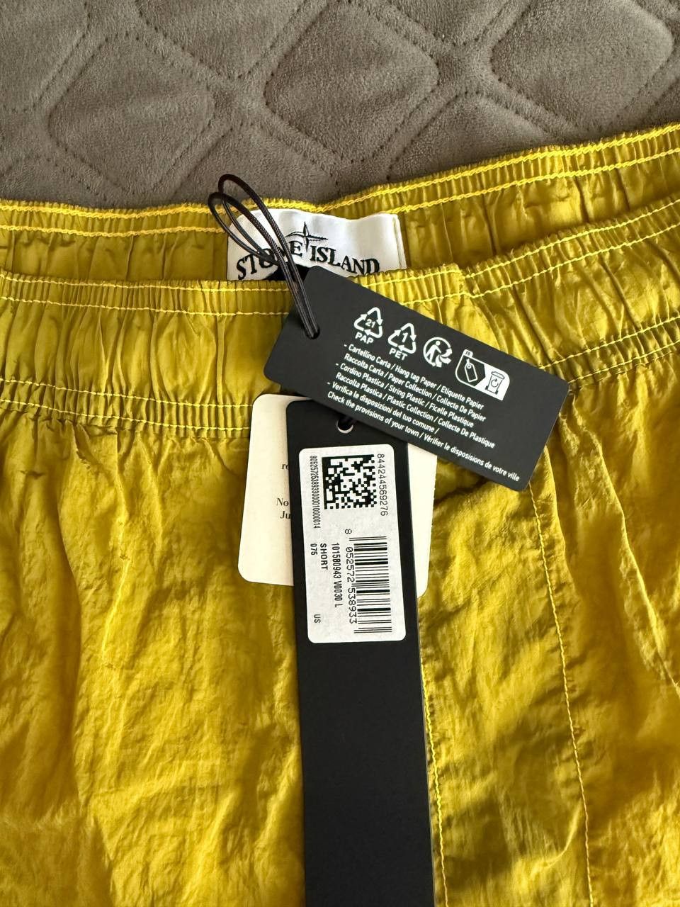 Stone Island Stone Island Yellow Econyl Nylon Metal Swim Shorts Size L Size US 32 / EU 48 - 2 Thumbnail