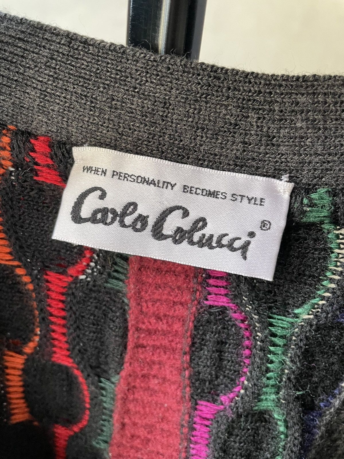 Carlo Colucci × Coogi × Missoni Carlo Colucci Cardigan Coogi/Missoni Style Sweater Y2K 90s Size US M / EU 48-50 / 2 - 8 Thumbnail