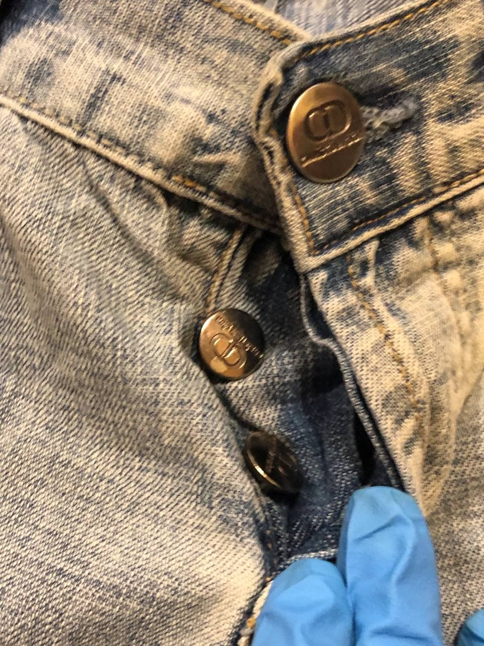 Dior blue jeans Christian Dior crazy Y2K luxury vintage size 30 Size 30" / US 8 / IT 44 - 12 Thumbnail