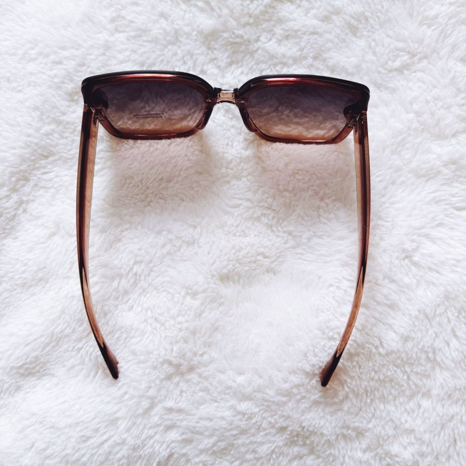 Other Abby Clear Brown Square Frame Sunglasses Size ONE SIZE - 10 Thumbnail