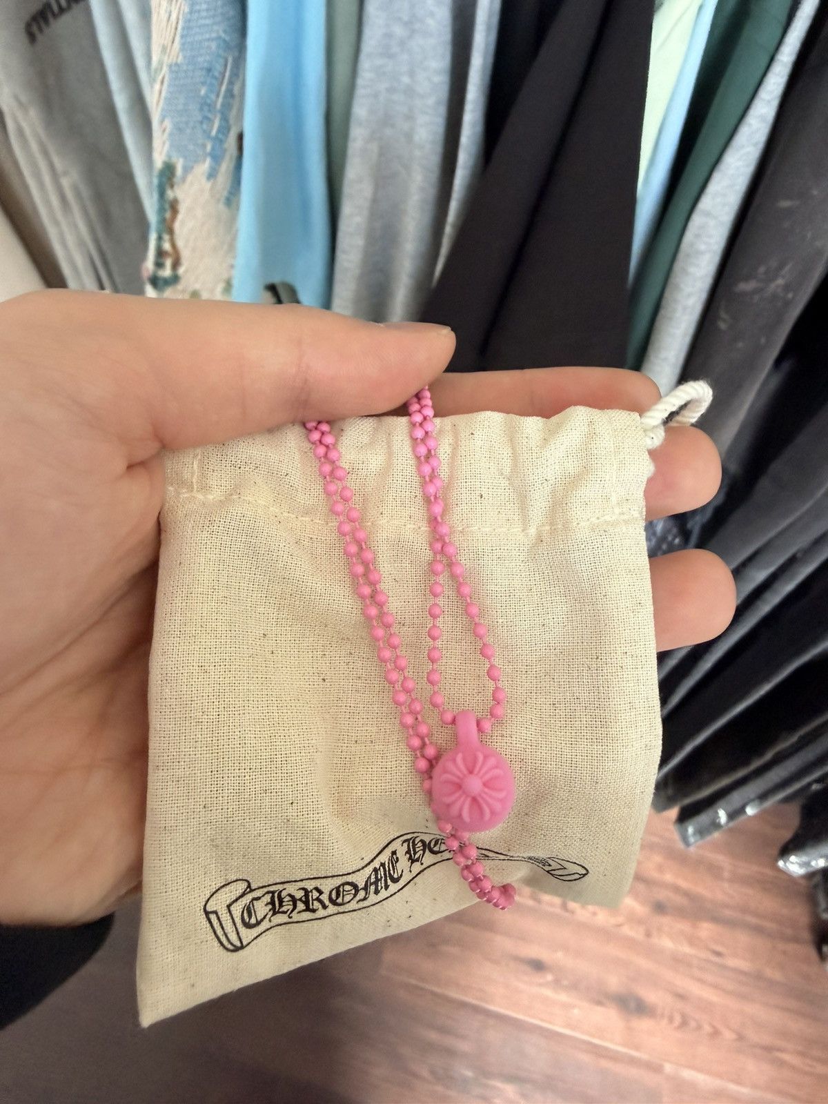 Chrome Hearts Chrome Heart Crossball Chain Silicone Pink Size ONE SIZE - 5 Thumbnail