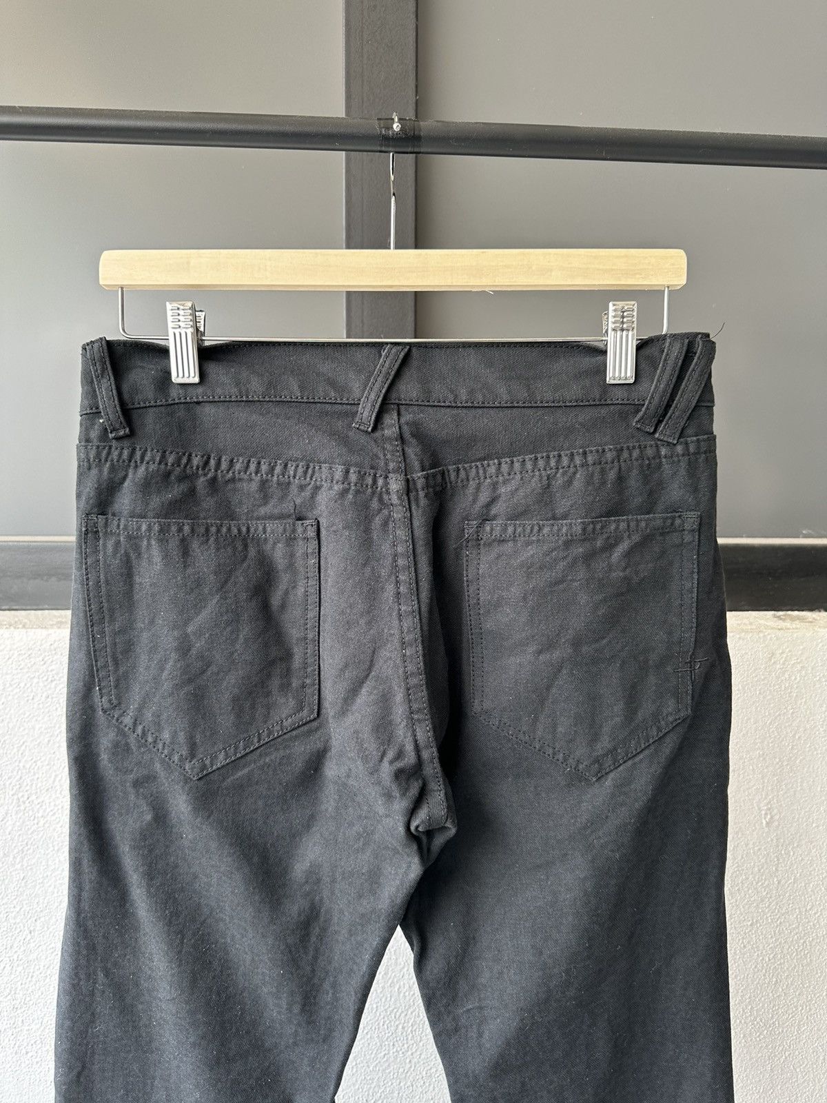 NO ID No ID Japan black denim avantgarde slim rocker fashion Size US 32 / EU 48 - 6 Thumbnail