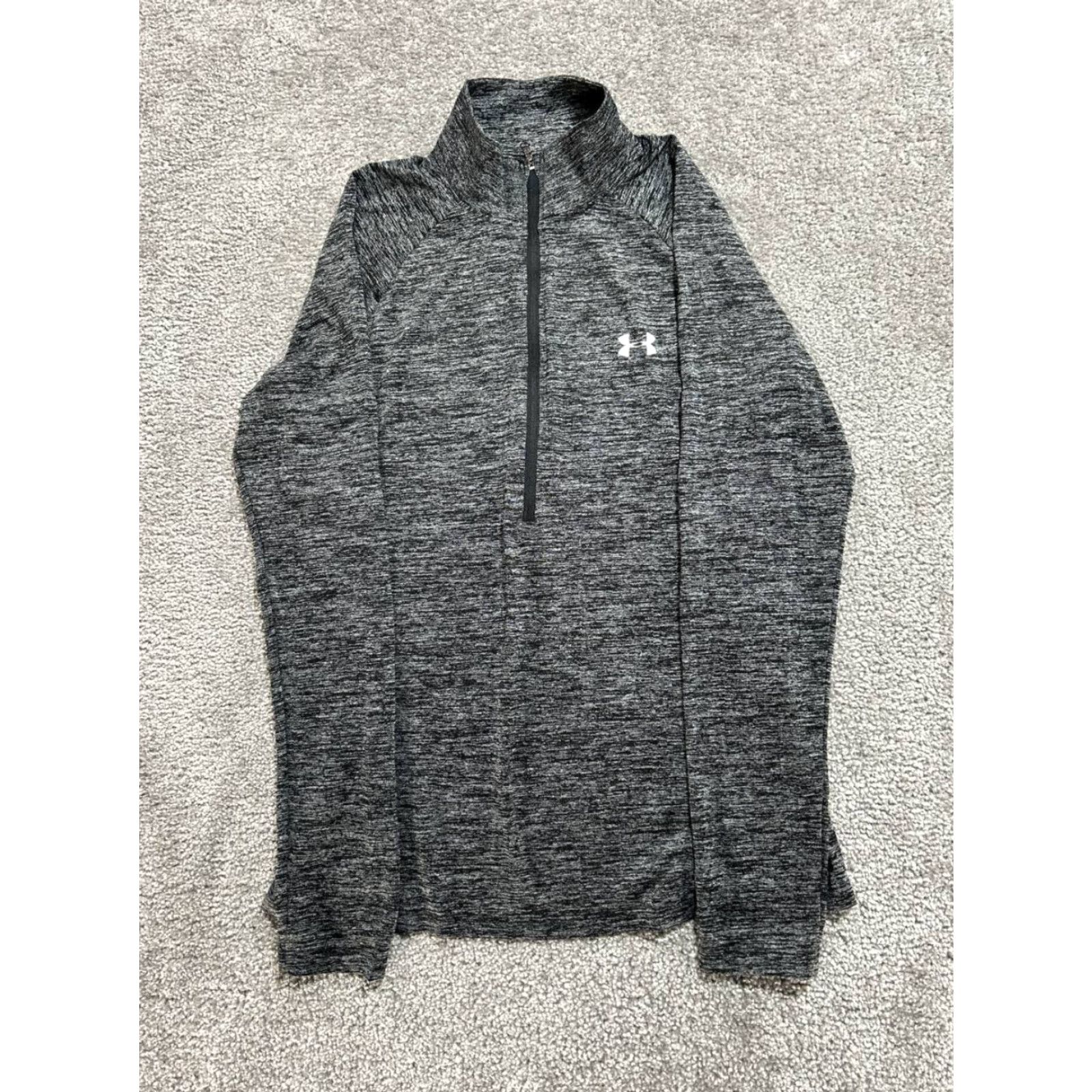 Under Armour Under Armour UA Tech Twist Top Women M Gray Heatgear Running & Jogging Shirt Pullover Long Sleeve Mock Neck Regular Size Medium Size M / US 6-8 / IT 42-44 - 2 Thumbnail