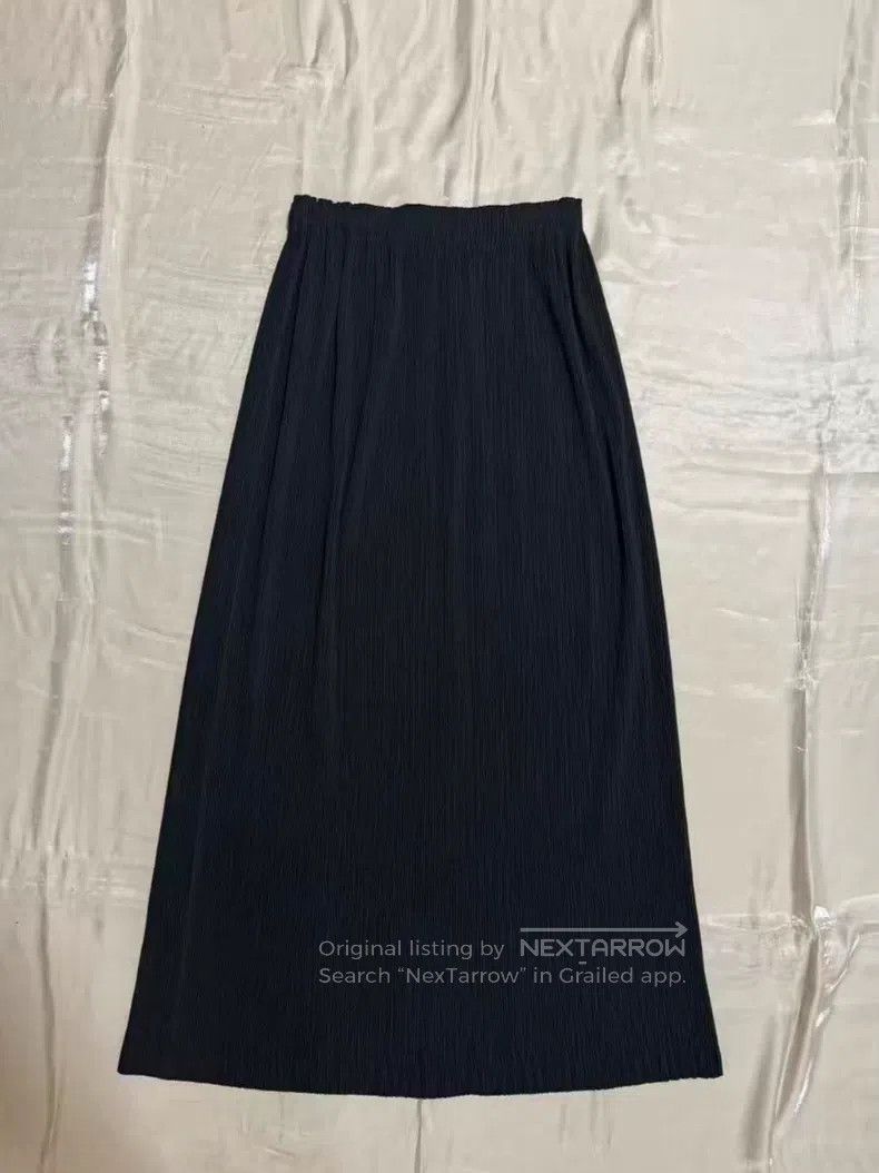 Issey Miyake Issey Miyake Toothpick Pleat Black Midi Skirt Size 25" / US 0 / IT 36 - 2 Thumbnail