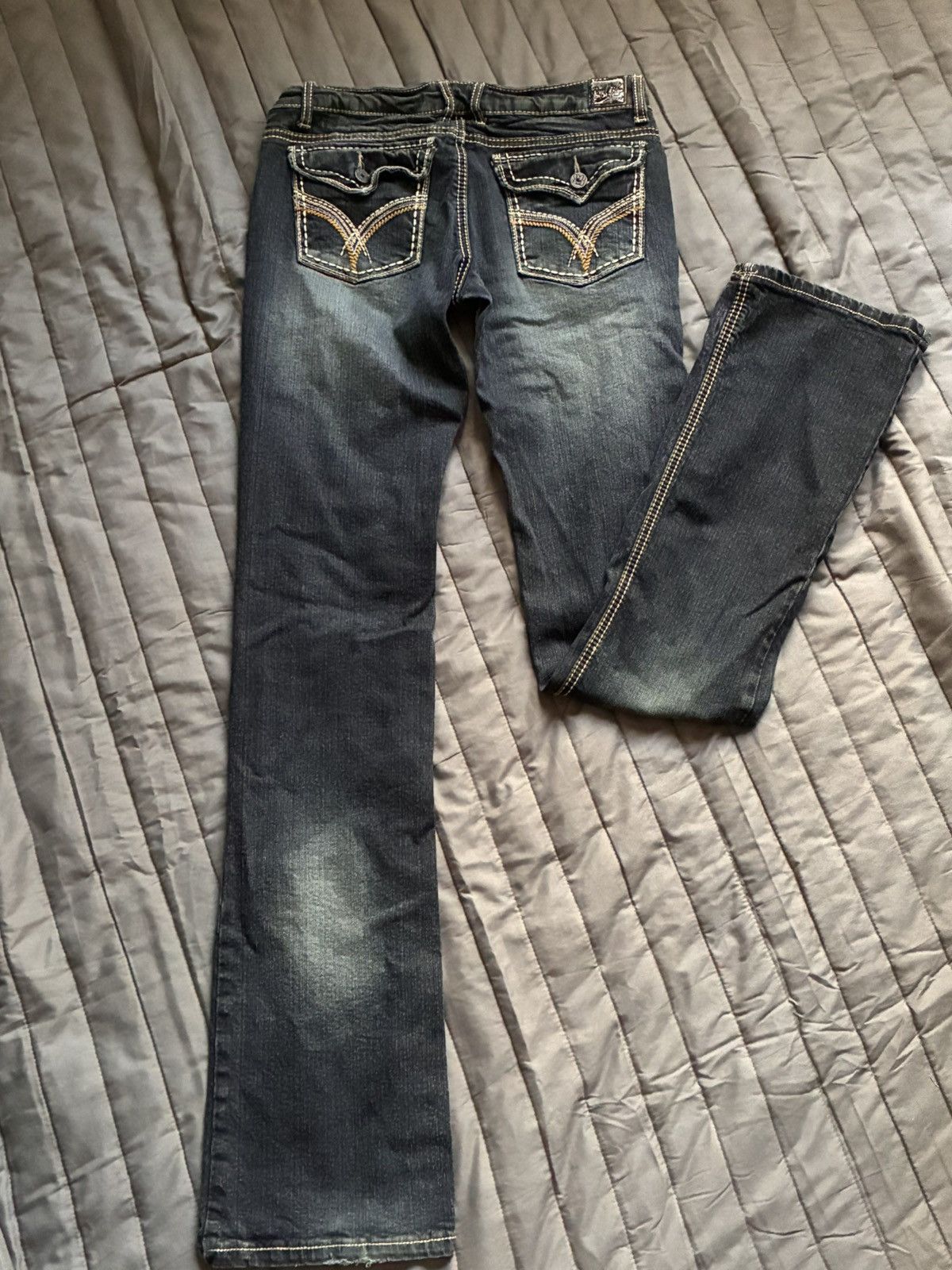 Other 2000s Style Royal Blue Low Rise Boot Cut Size 37" - 4 Thumbnail
