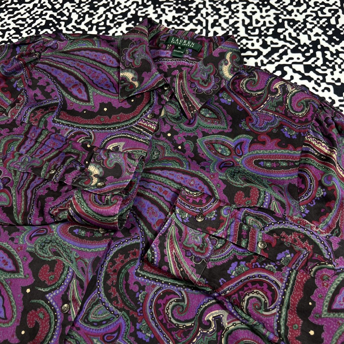 Polo Ralph Lauren Vintage Y2K Polo Ralph Lauren Abstract Style Shirt Retro Size XL / US 12-14 / IT 48-50 - 8 Thumbnail