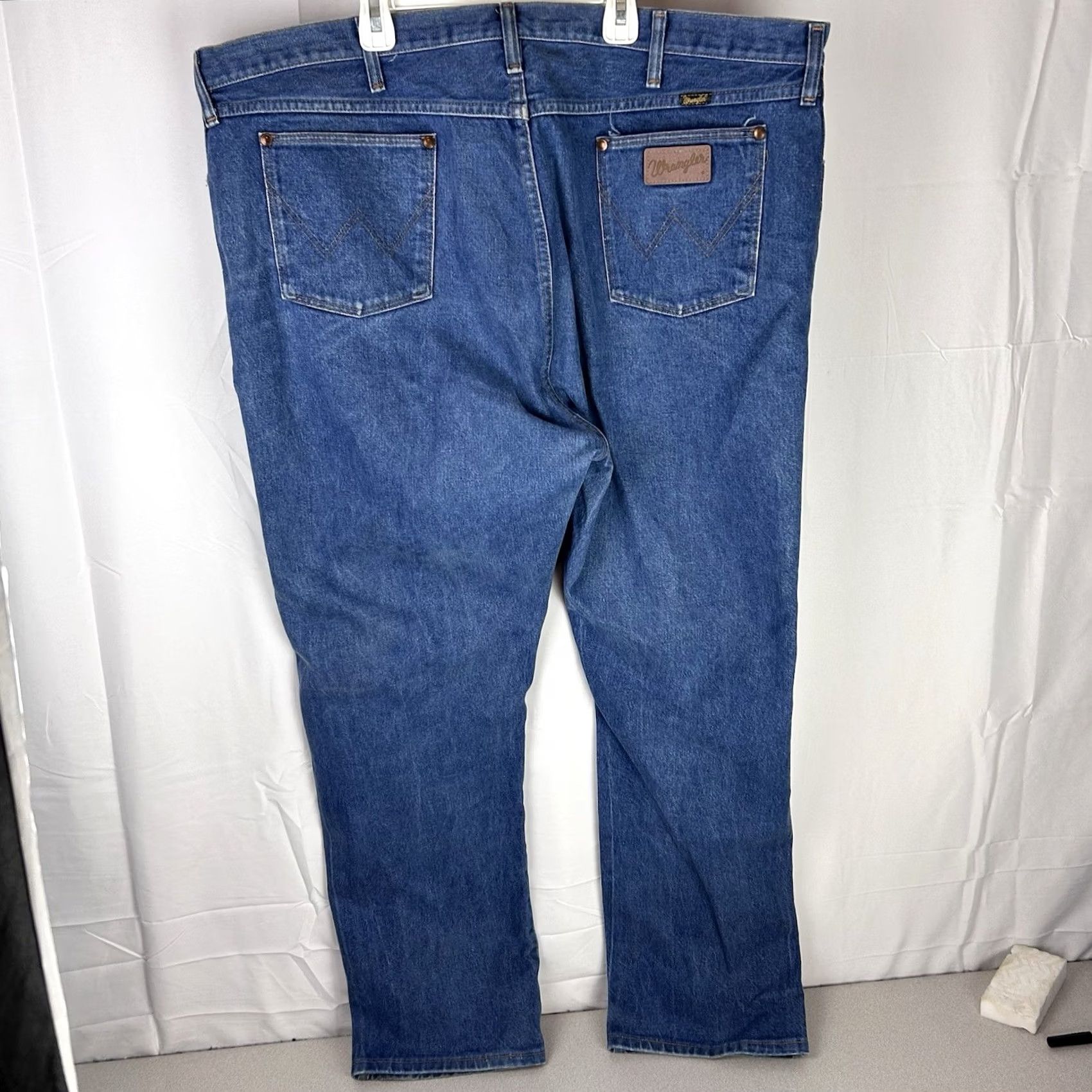 Wrangler VINTAGE Wrangler Jeans Mens 46x30 48x30 Big & Tall Made USA Blue 80s/90s Cotton Rockabilly Mens Size US 30 / EU 46 - 7 Thumbnail