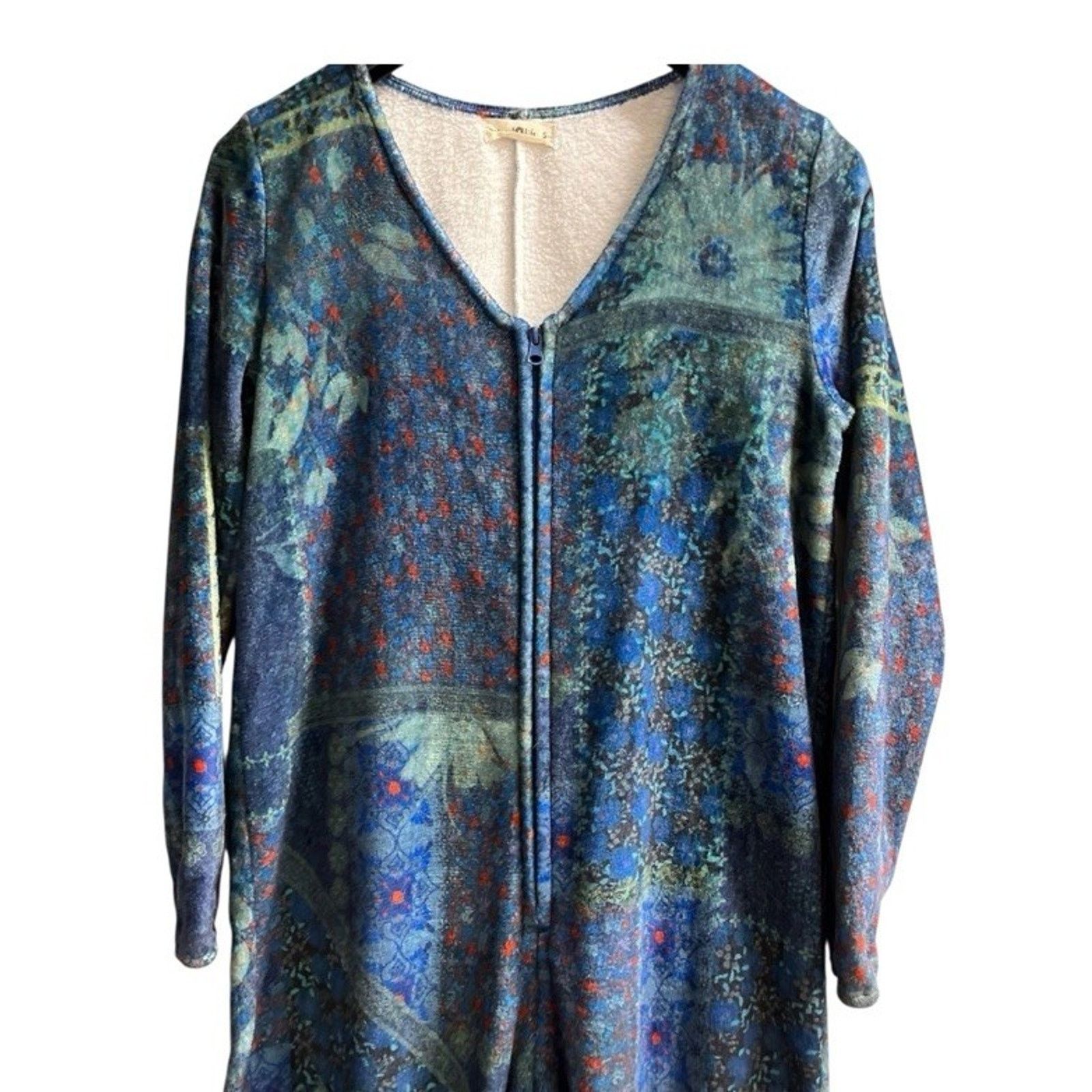 Other Natural Life Fleece One Piece Lounge Comfort Pajamas S/M Size S / US 4 / IT 40 - 3 Thumbnail