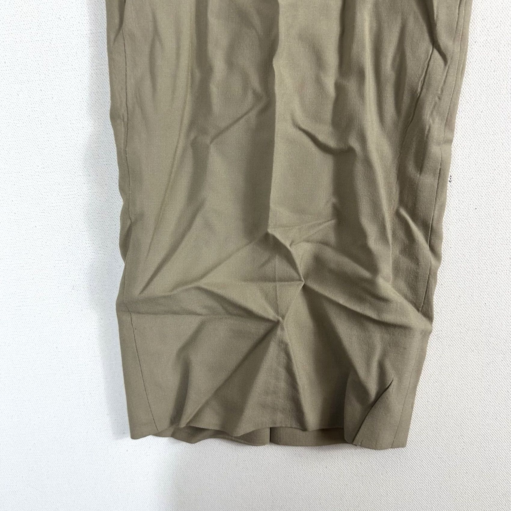 Brooks Brothers Brooks Brothers 346 Pants Men 37x32 Beige Wool Solid Pleated Dress Pants Straight Front Formal Premium Luxury Office Size US 37 - 7 Thumbnail