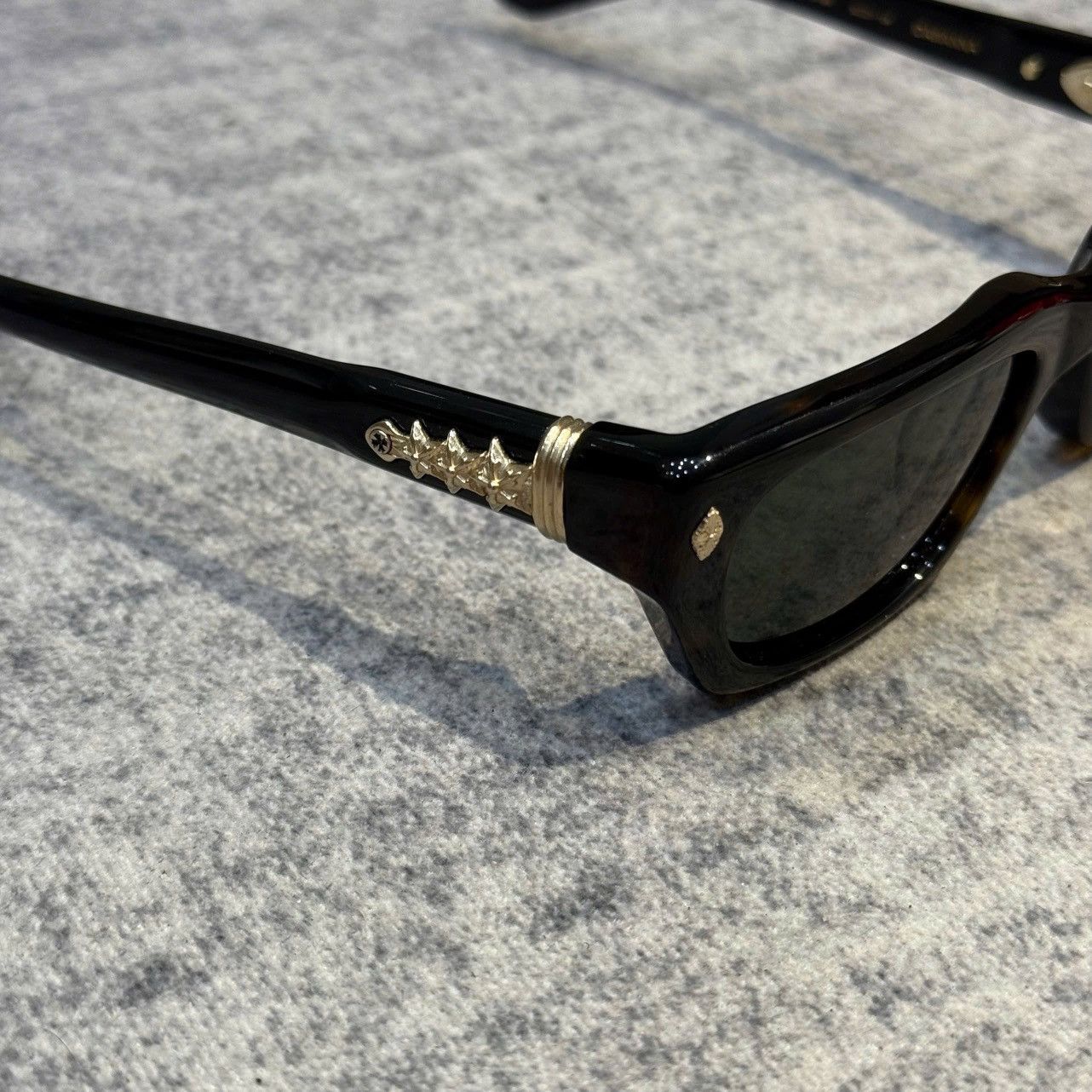 Chrome Hearts CHROME HEARTS IDAWANNA DARK TORTOISE BLACK Size ONE SIZE - 3 Thumbnail