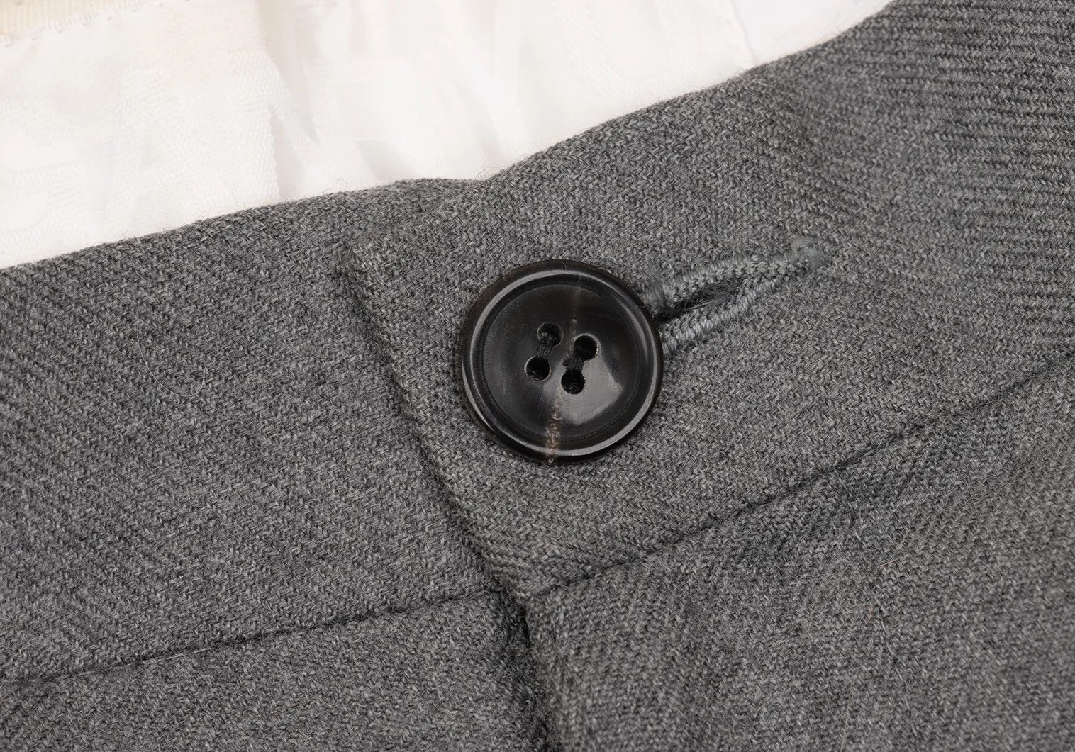 Ganryu Gray Wool Two-Tuck Sarouel Pants Size S Size US 30 / EU 46 - 3 Thumbnail