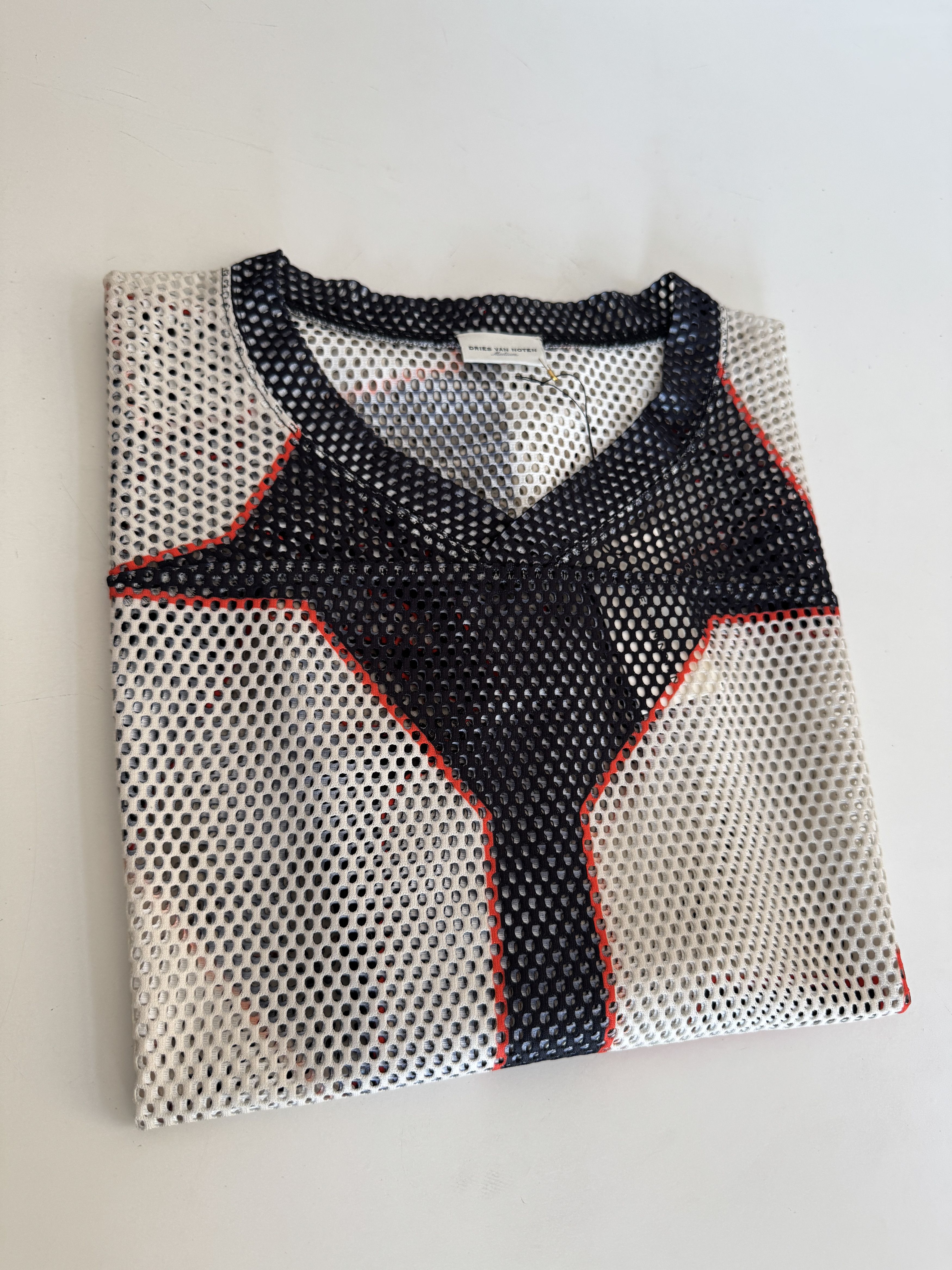 Dries Van Noten Hemming PR Open mesh T-shirt Size US M / EU 48-50 / 2 - 6 Thumbnail