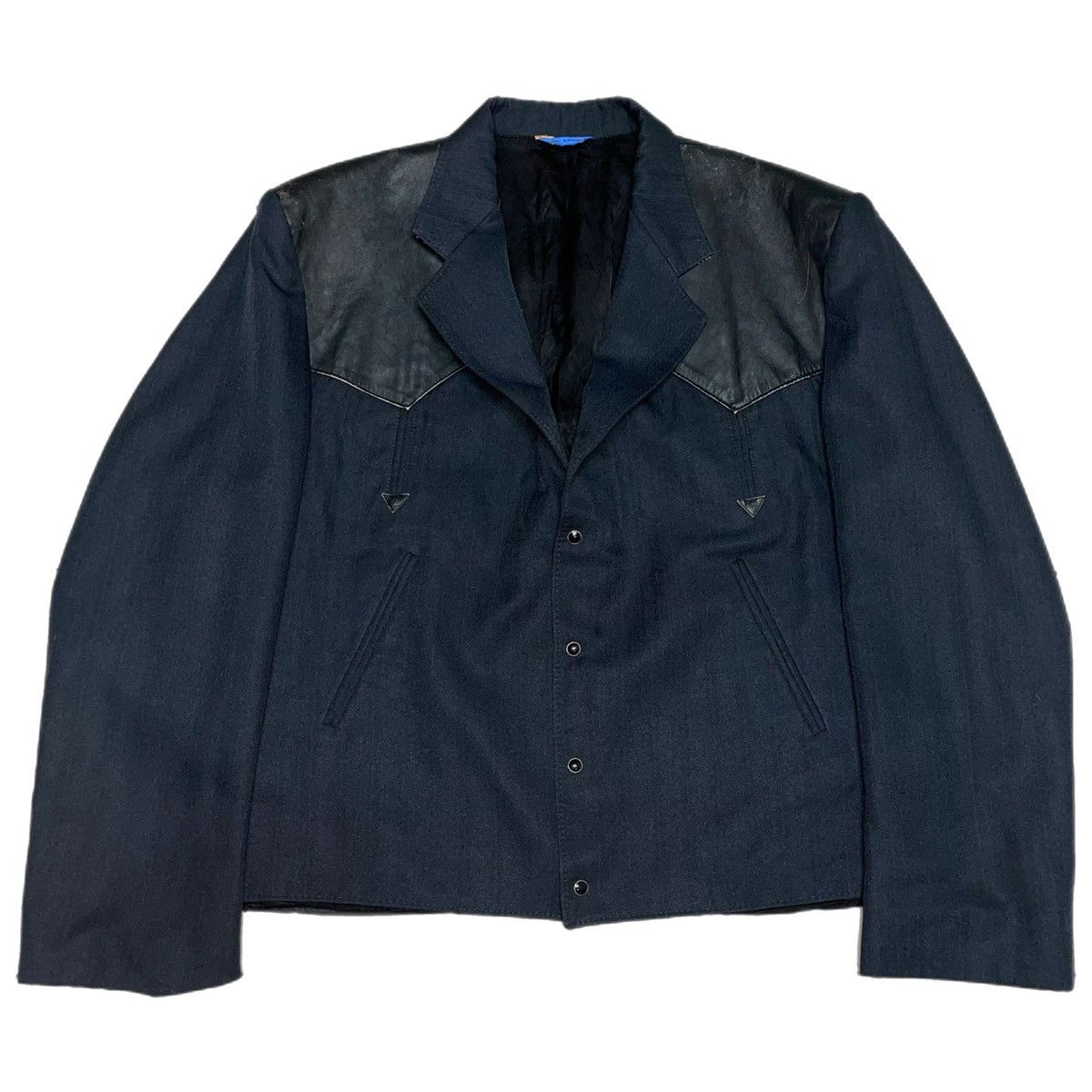 Vintage Crazy Horse Button Snap Blazer Size 40R - 1 Thumbnail