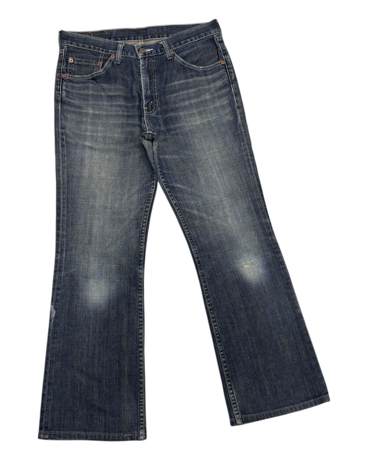 Levi's Vintage Levis 517 Flared Jeans Faded Distressed Denim Size US 32 / EU 48 - 3 Thumbnail