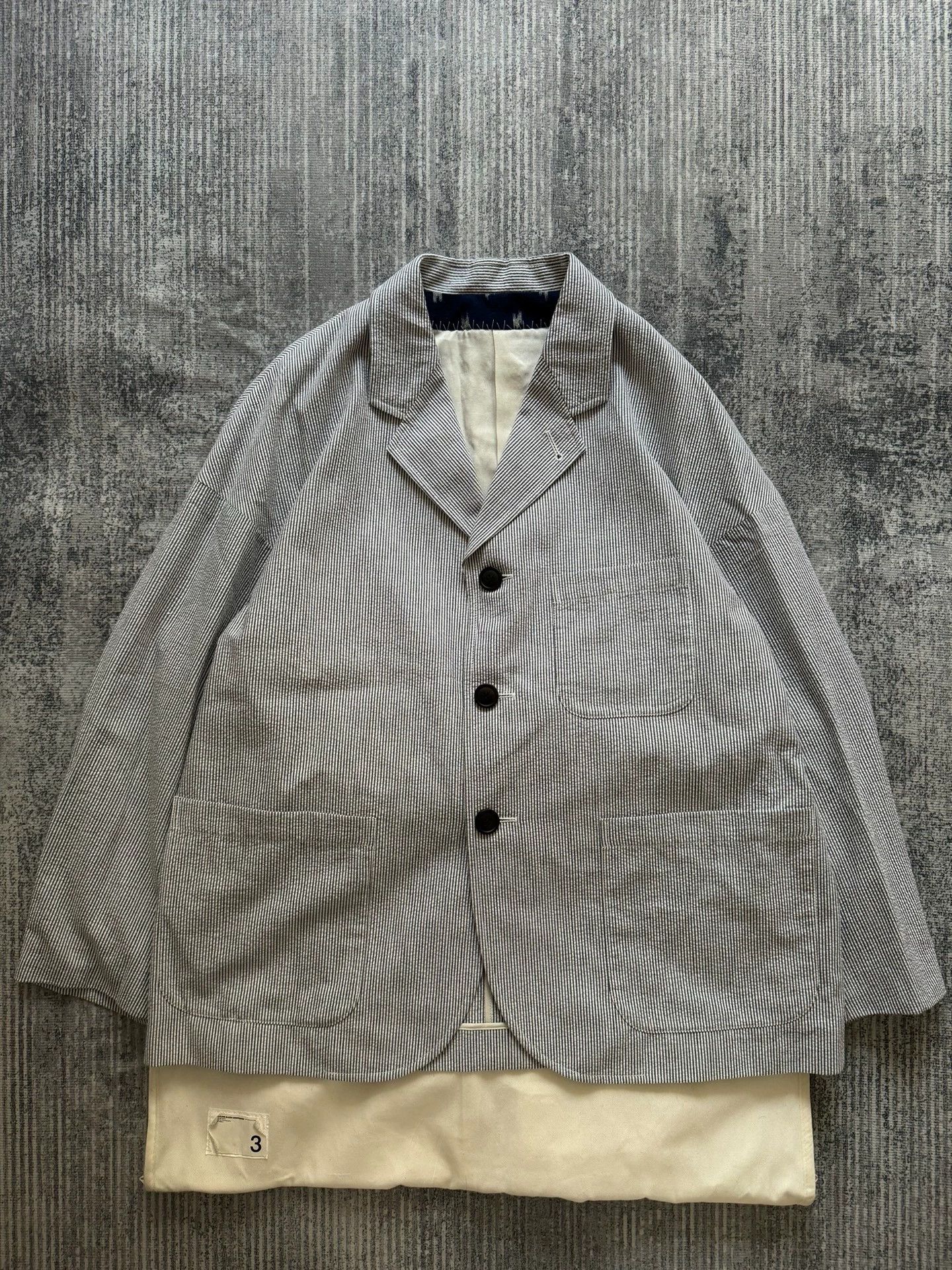 Visvim VISVIM 22SS FALKLAND BLAZER & STETSON SLACKS SEERSUCKER Size US L / EU 52-54 / 3 - 1 Thumbnail
