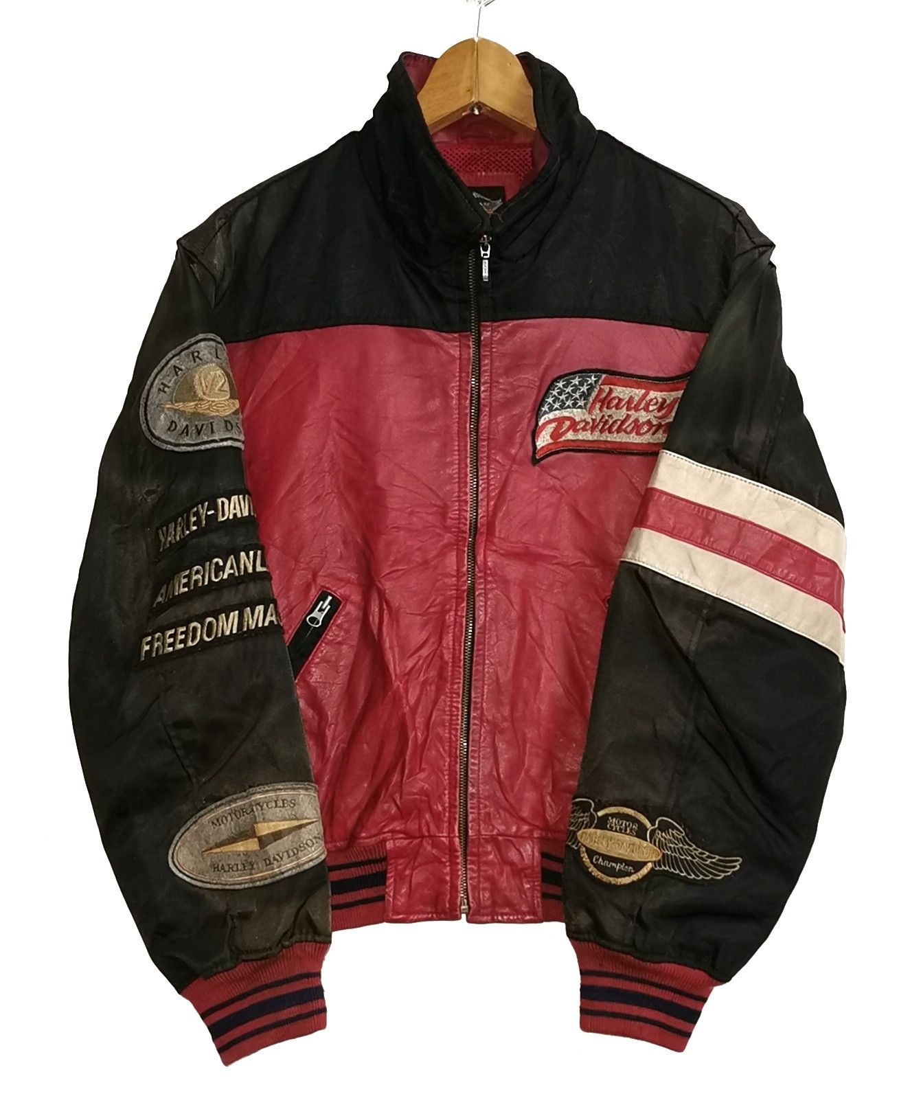 Harley Davidson Harley Davidson Leather Bomber Jacket Size US M / EU 48-50 / 2 - 4 Thumbnail