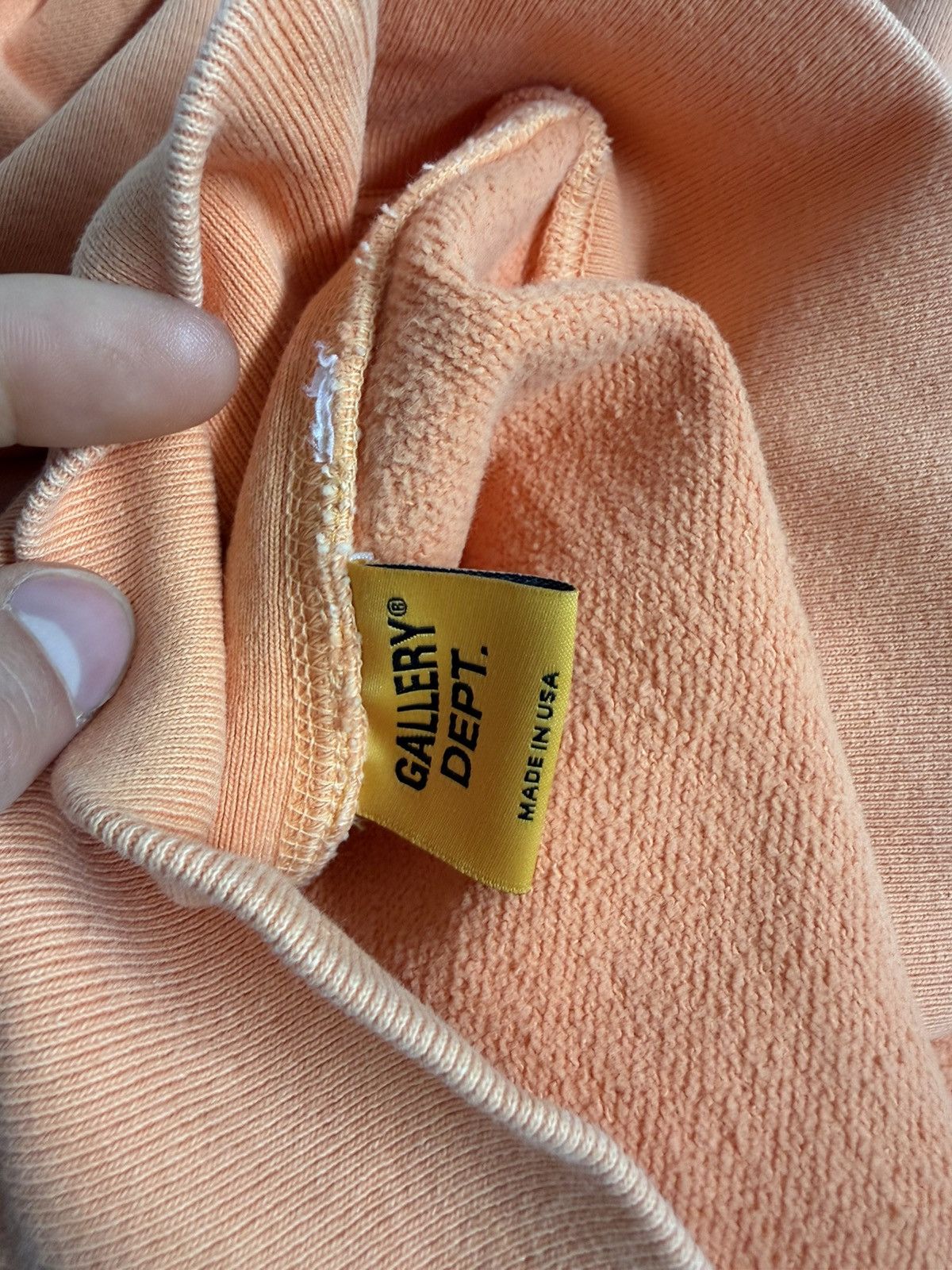 Gallery Dept. Gallery Dept logo orange hoodie Size US XL / EU 56 / 4 - 5 Thumbnail