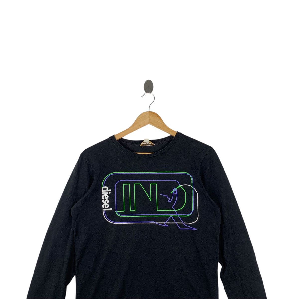 Diesel Vintage DIESEL ITALY Artwork Box Logo City Tee Shirt Top Size S / US 4 / IT 40 - 2 Thumbnail