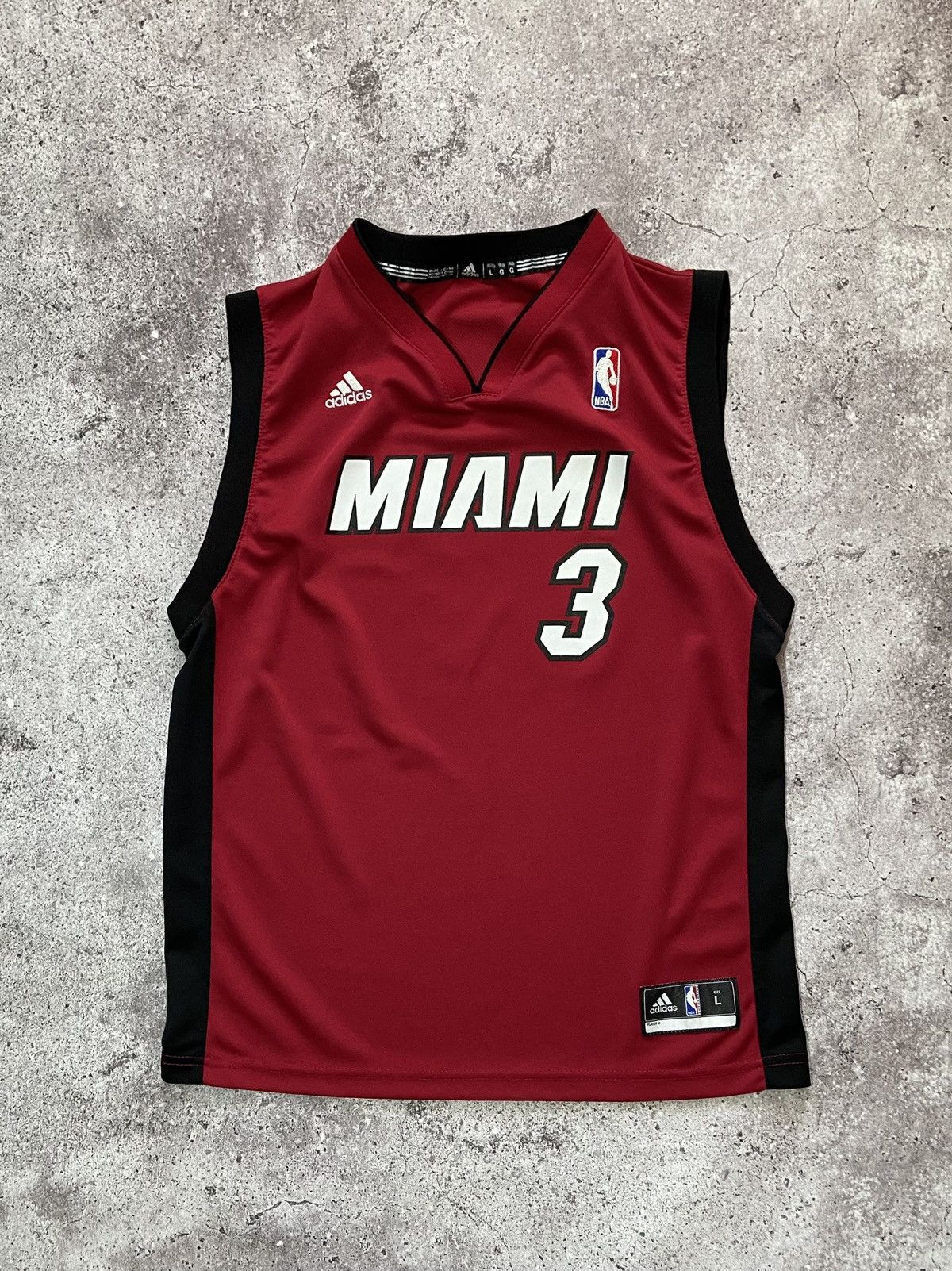Adidas × NBA Miami Heat Dwyane Wade NBA Basketball Jersey T-shirt Size US L / EU 52-54 / 3 - 1 Thumbnail