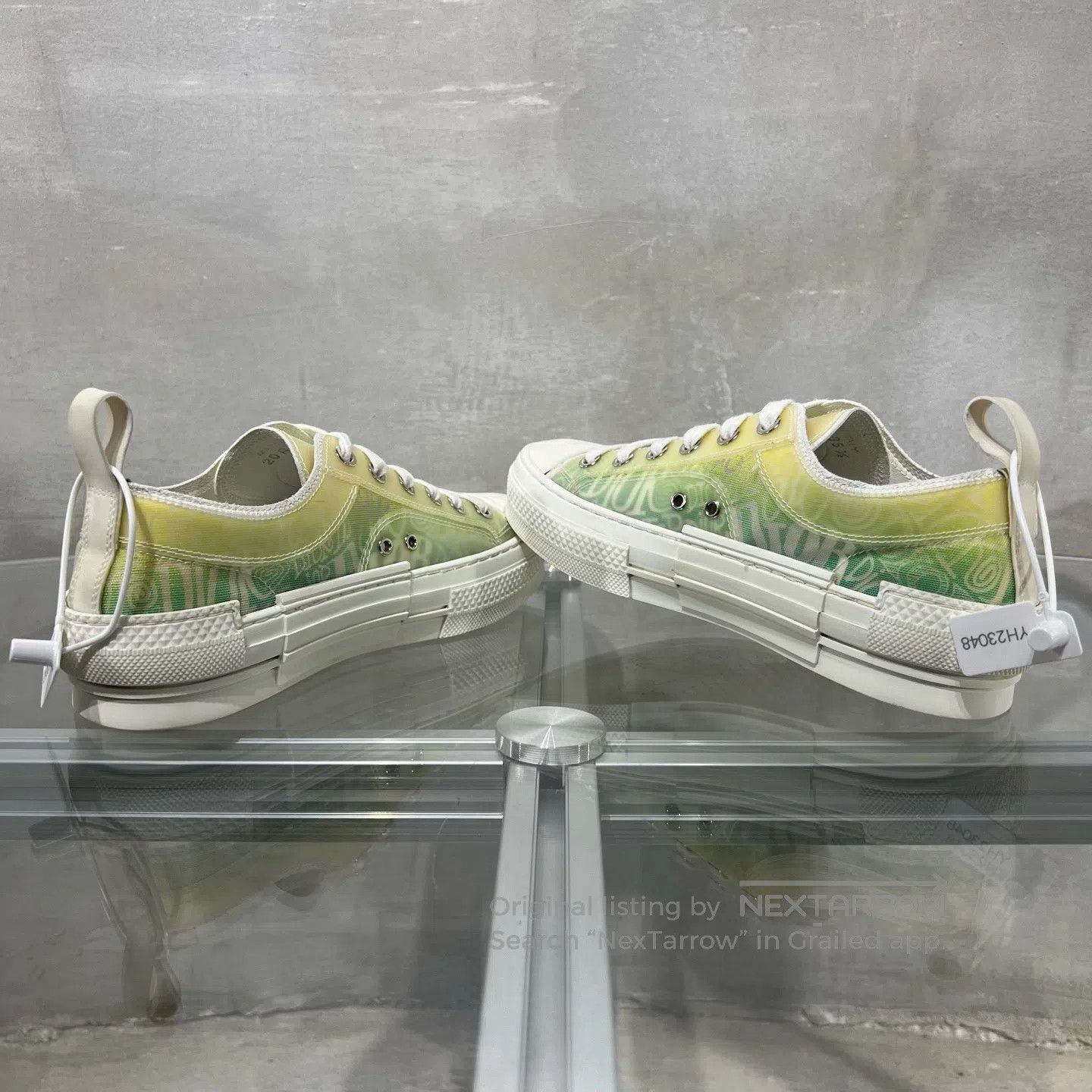 Dior Dior × Shawn Stussy collaboration edition B23, yellow-gree Size US 5 / IT 35 - 5 Thumbnail