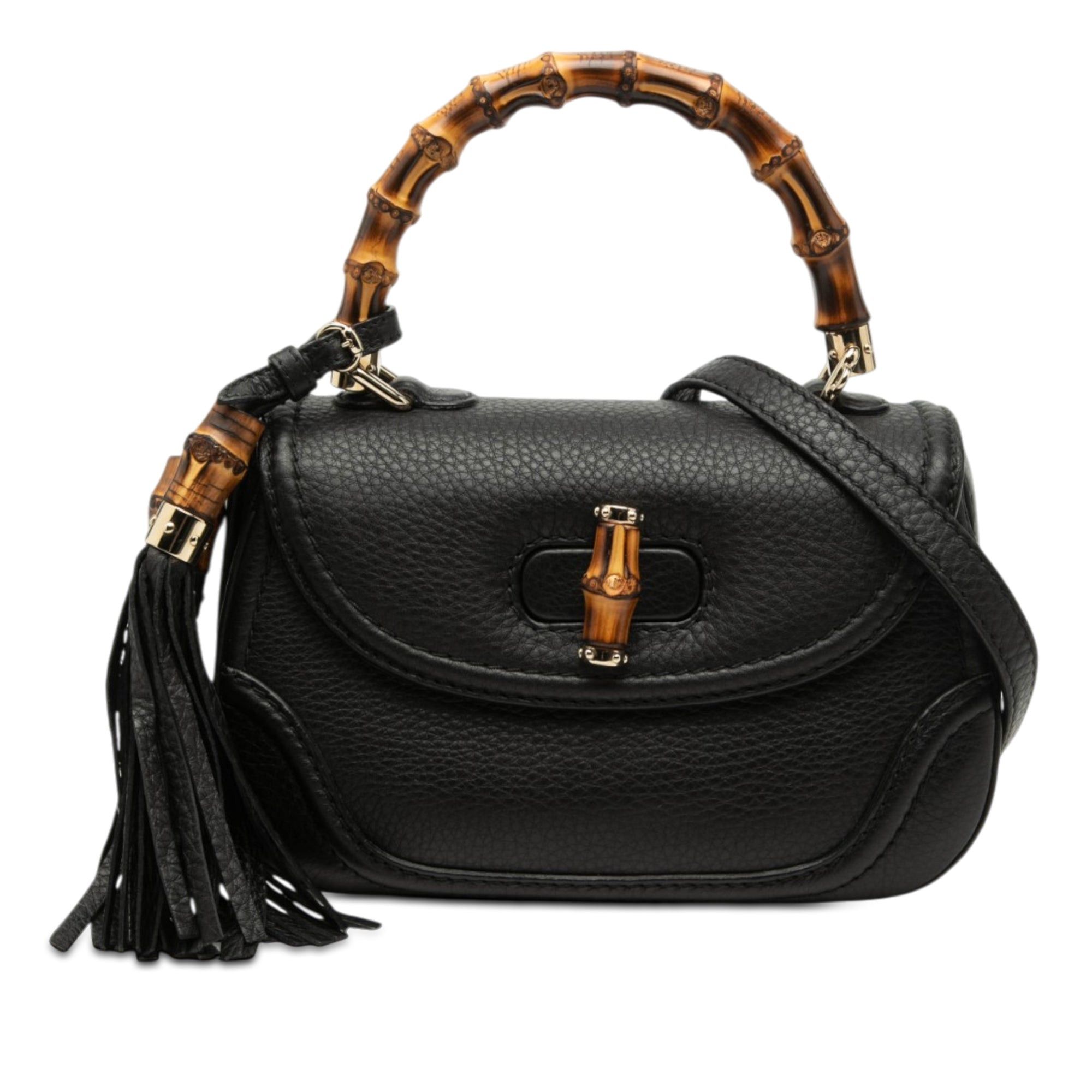 Gucci Small Leather New Bamboo Satchel Size ONE SIZE - 1 Thumbnail