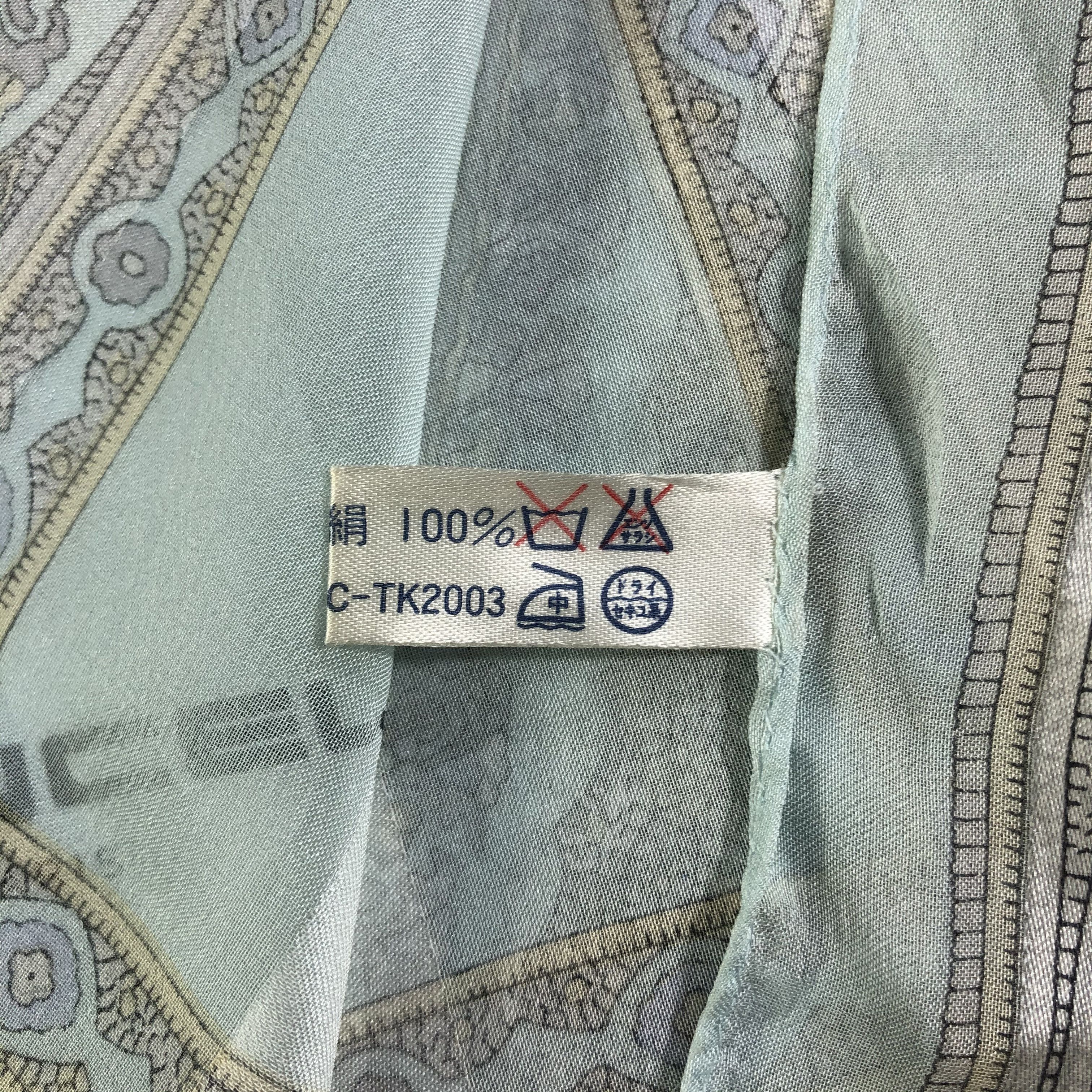 Lancel × Vintage Vintage Lancel Silk Scarf Size ONE SIZE - 6 Thumbnail