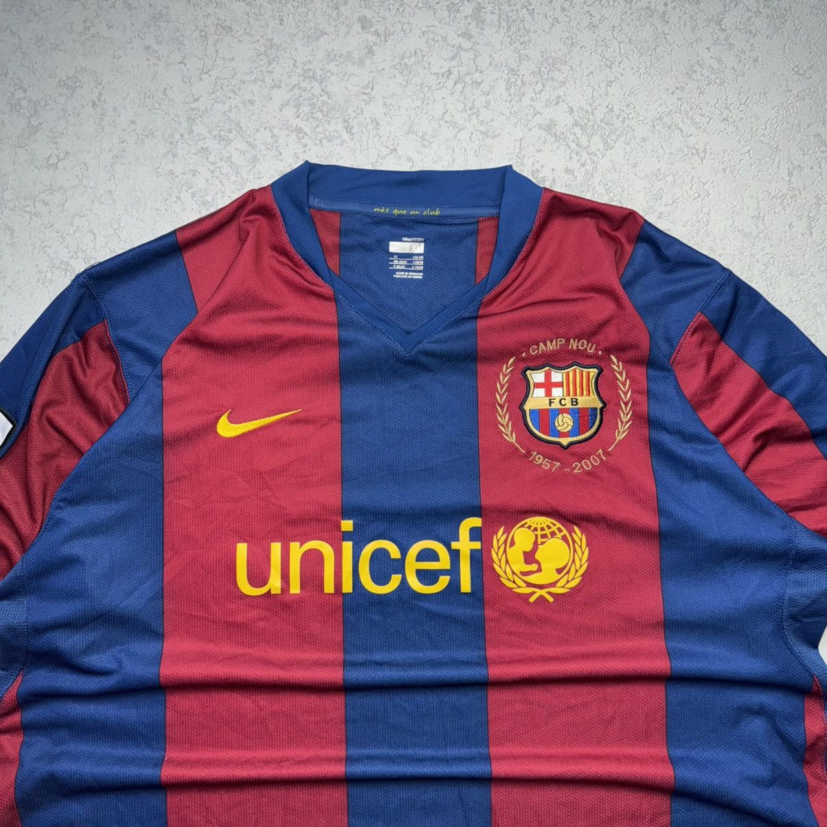 Nike Nike Barcelona 2007/08 Home Football Soccer Jersey Size XL Size US XL / EU 56 / 4 - 6 Thumbnail