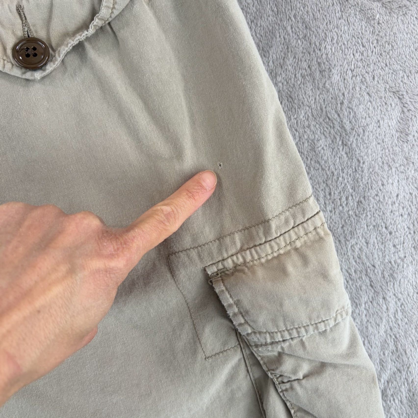 Polo Ralph Lauren VINTAGE Polo Ralph Lauren Shorts Men 38 Beige Cargo Pocket 8 in Zip Casual Travel 90s Army Mens Size US M / EU 48-50 / 2 - 6 Thumbnail