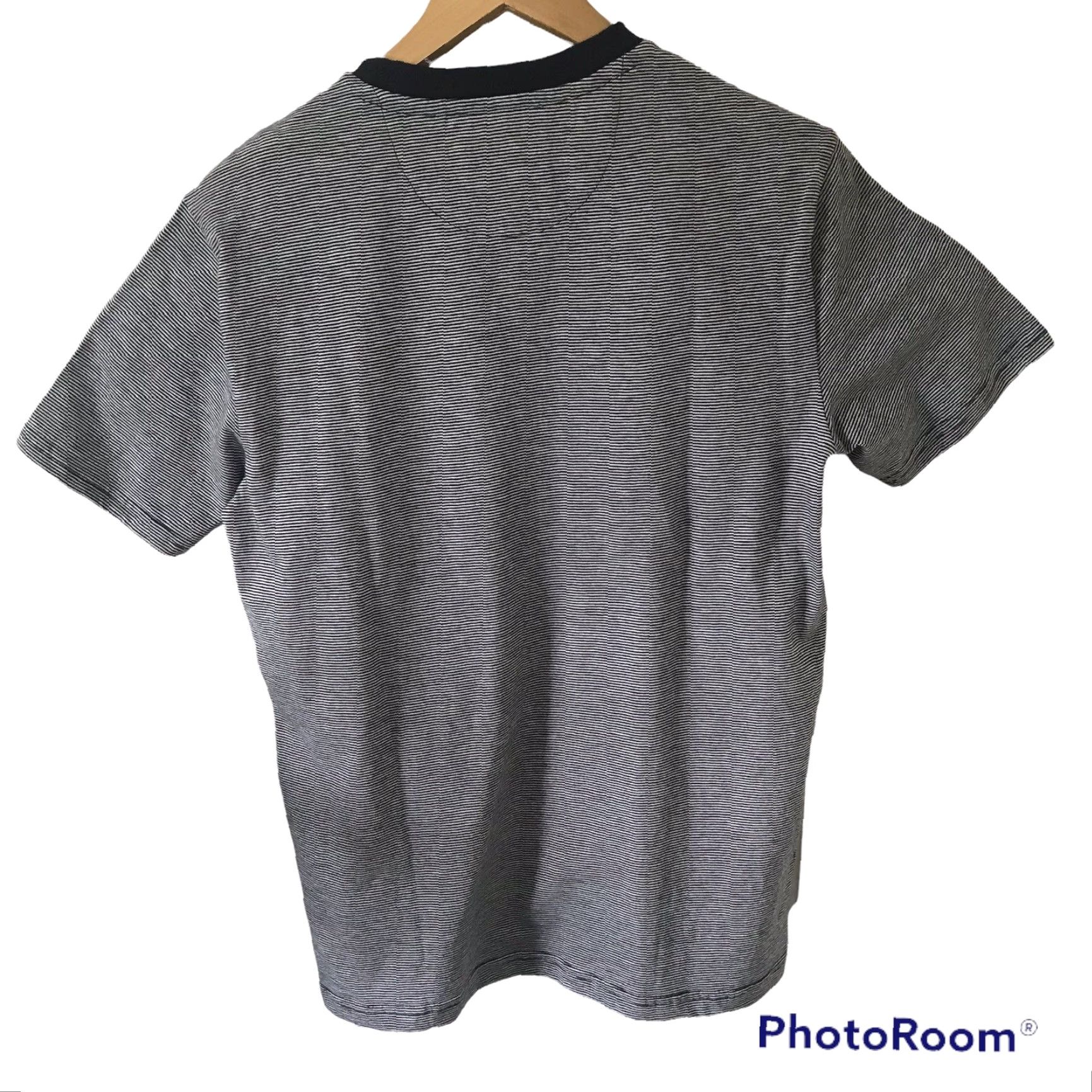 Original Penguin Original Penguin Shirt Mens Small Slub Navy Striped Pocket T-Shirt 100% Cotton Size US S / EU 44-46 / 1 - 5 Thumbnail