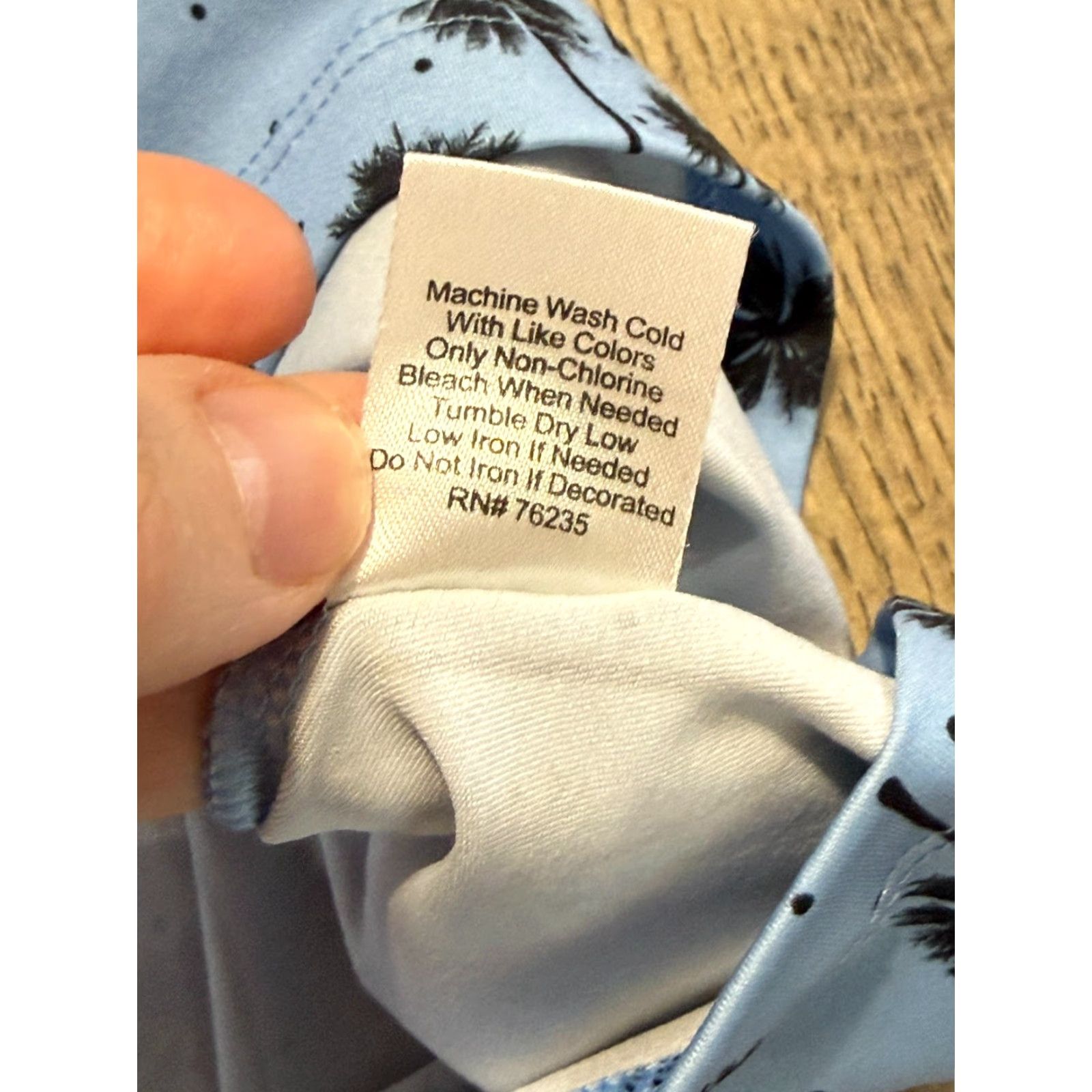 Vintage Coral Bay Energy Shirt Women's XL Blue Trees Allover Print Short Sleeve T-Shirt Casual Basic Modern Fall Summer Size XL / US 12-14 / IT 48-50 - 7 Thumbnail