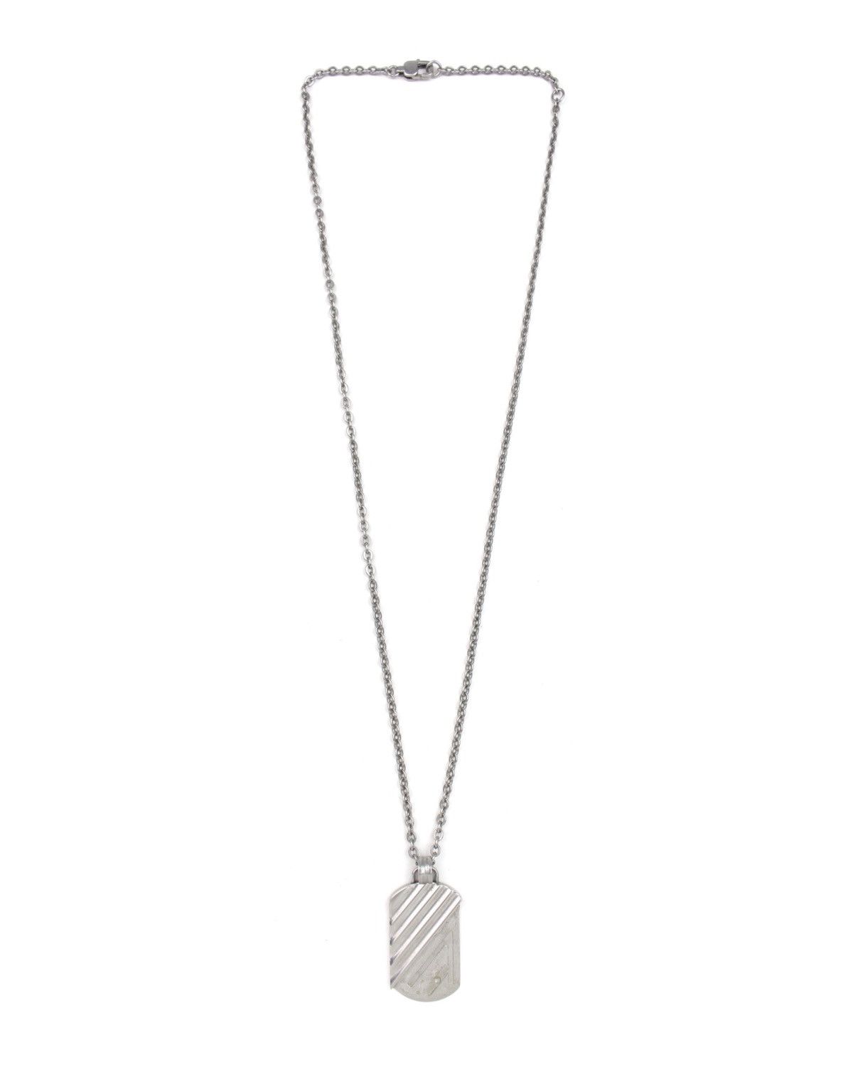 Armani 2000S EMPORIO ARMANI – DOG TAG “A” PENDANT NECKLACE Size ONE SIZE - 2 Thumbnail
