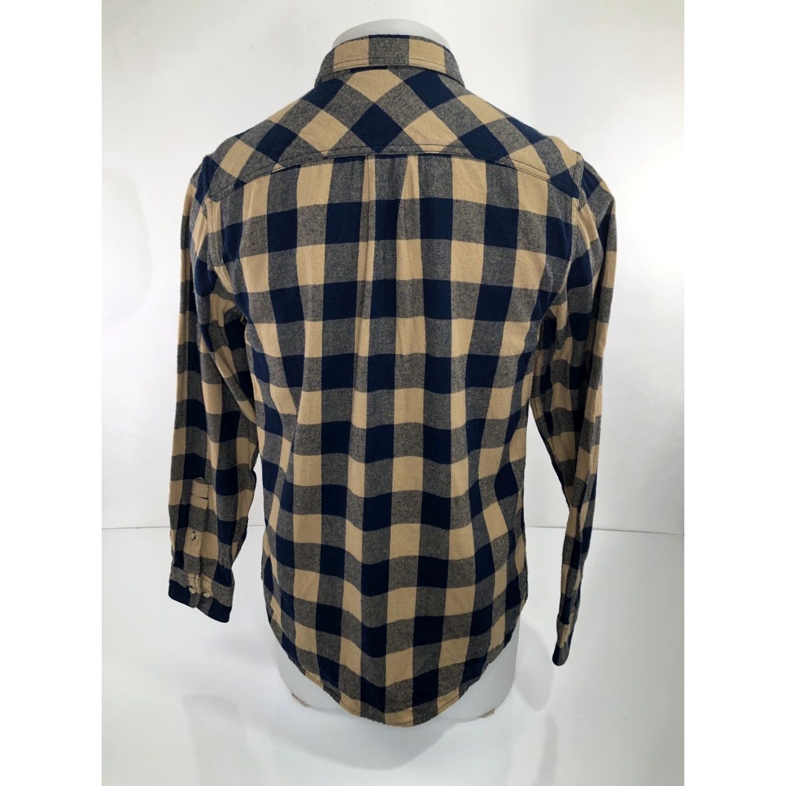 Vintage VINTAGE COORS BANQUET Shirt Mens S Plaid Check Flannel Button-Up Brown / Blue Size US S / EU 44-46 / 1 - 5 Thumbnail