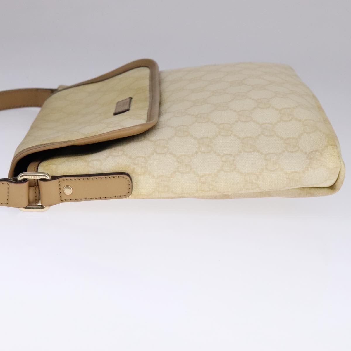 Gucci GUCCI GG Supreme Shoulder Bag Pvc Beige Gold Size ONE SIZE - 3 Thumbnail