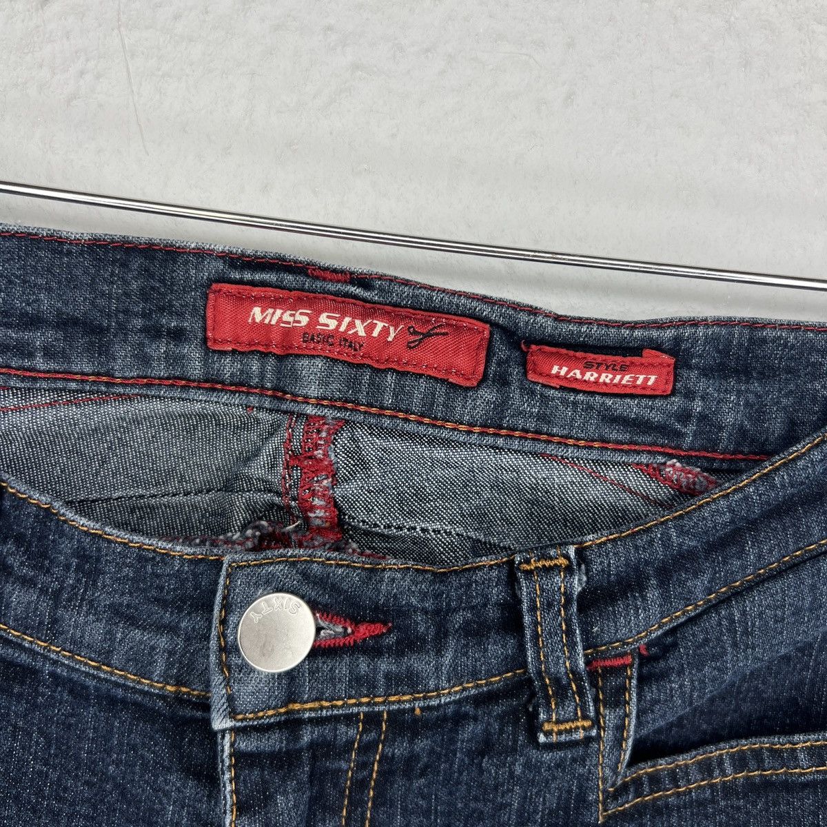 Miss Sixty Vintage Miss Sixty Jeans Denim Pants Bootcut Flared Navy Size 27" / US 4 / IT 40 - 7 Thumbnail